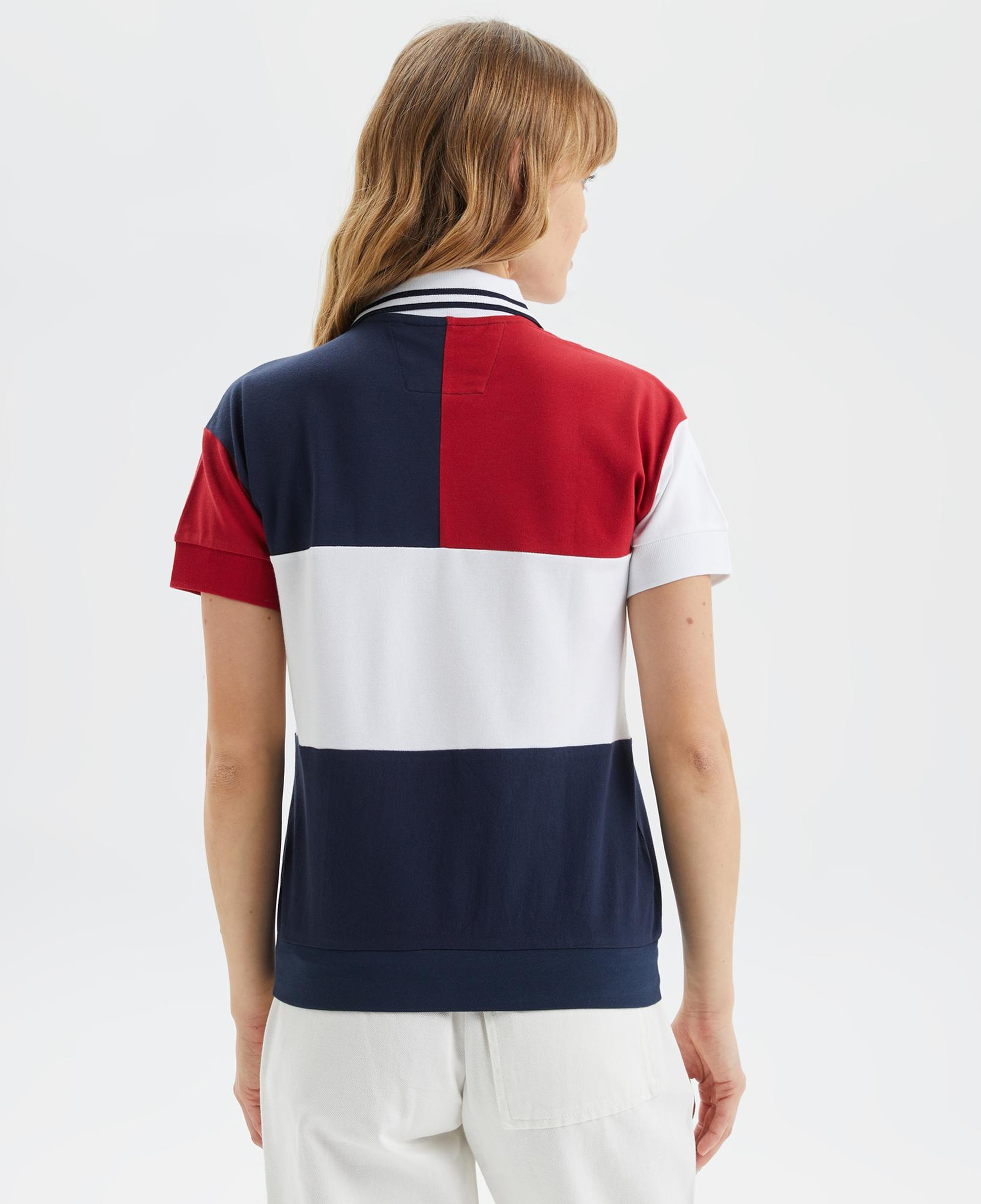 Nautica Kadın Lacivert Kısa Kollu Polo