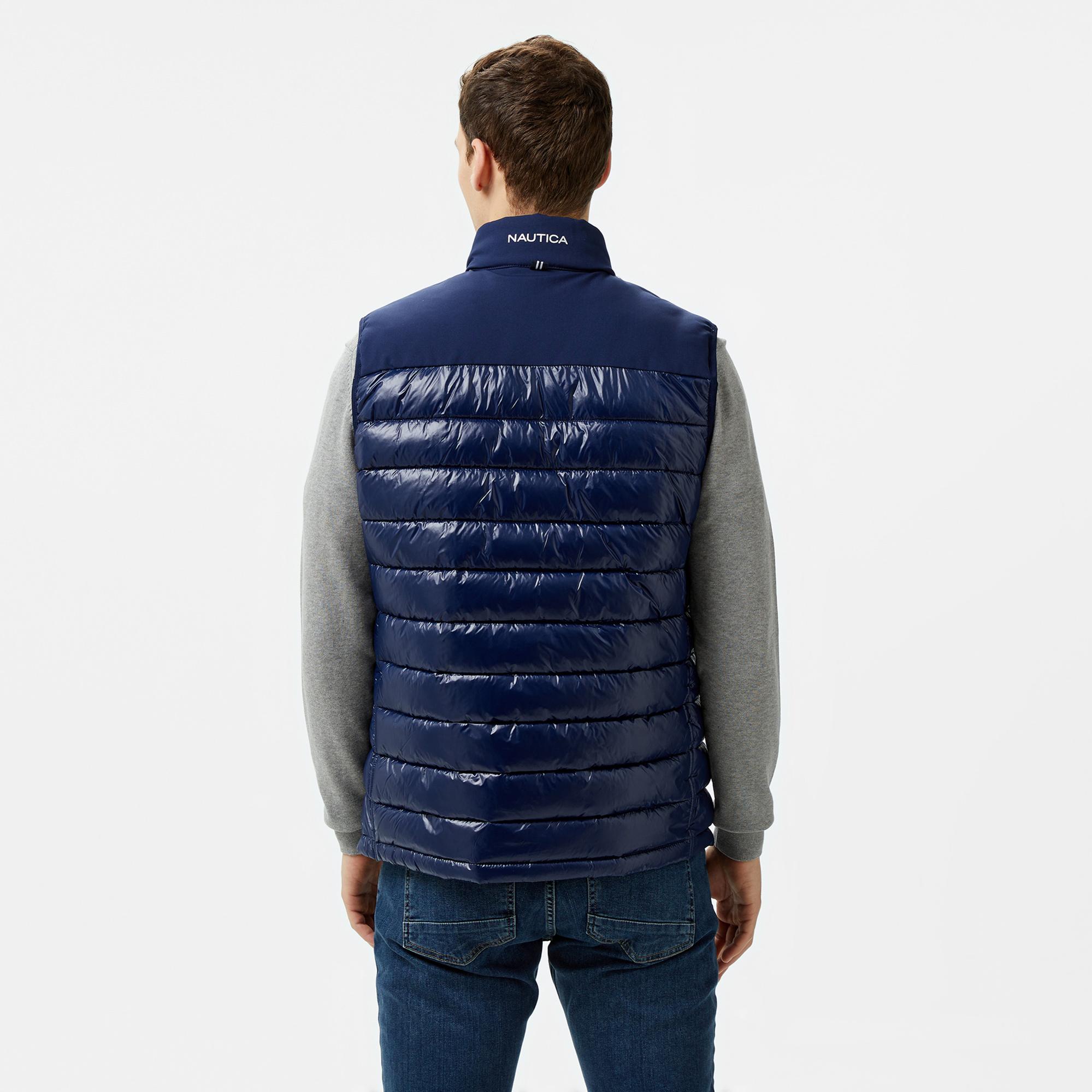 Nautica Erkek Lacivert & Gri Çift Taraflı Yelek