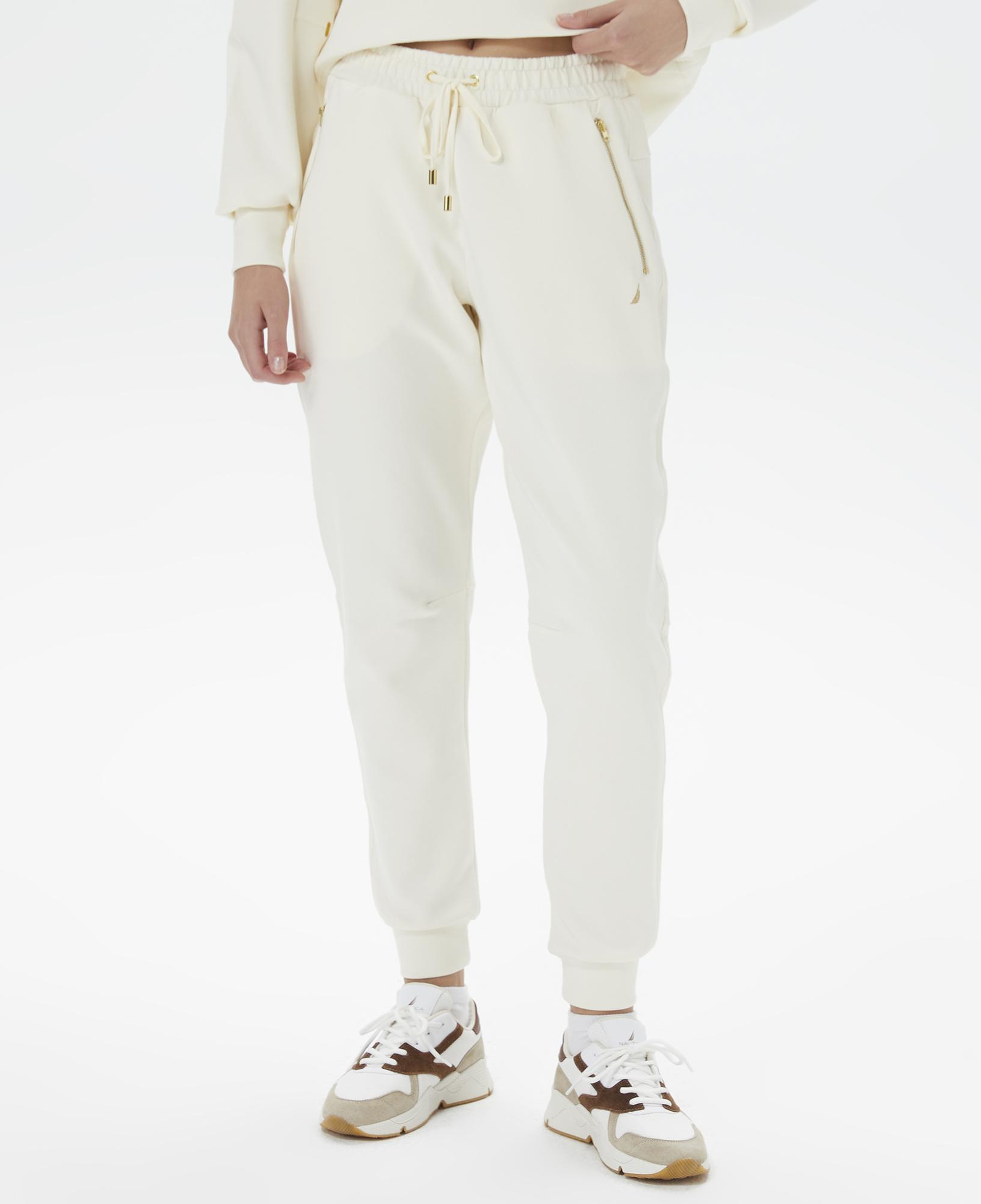 Nautica Kadın Kırık Beyaz Relaxed Fit Eşofman Altı