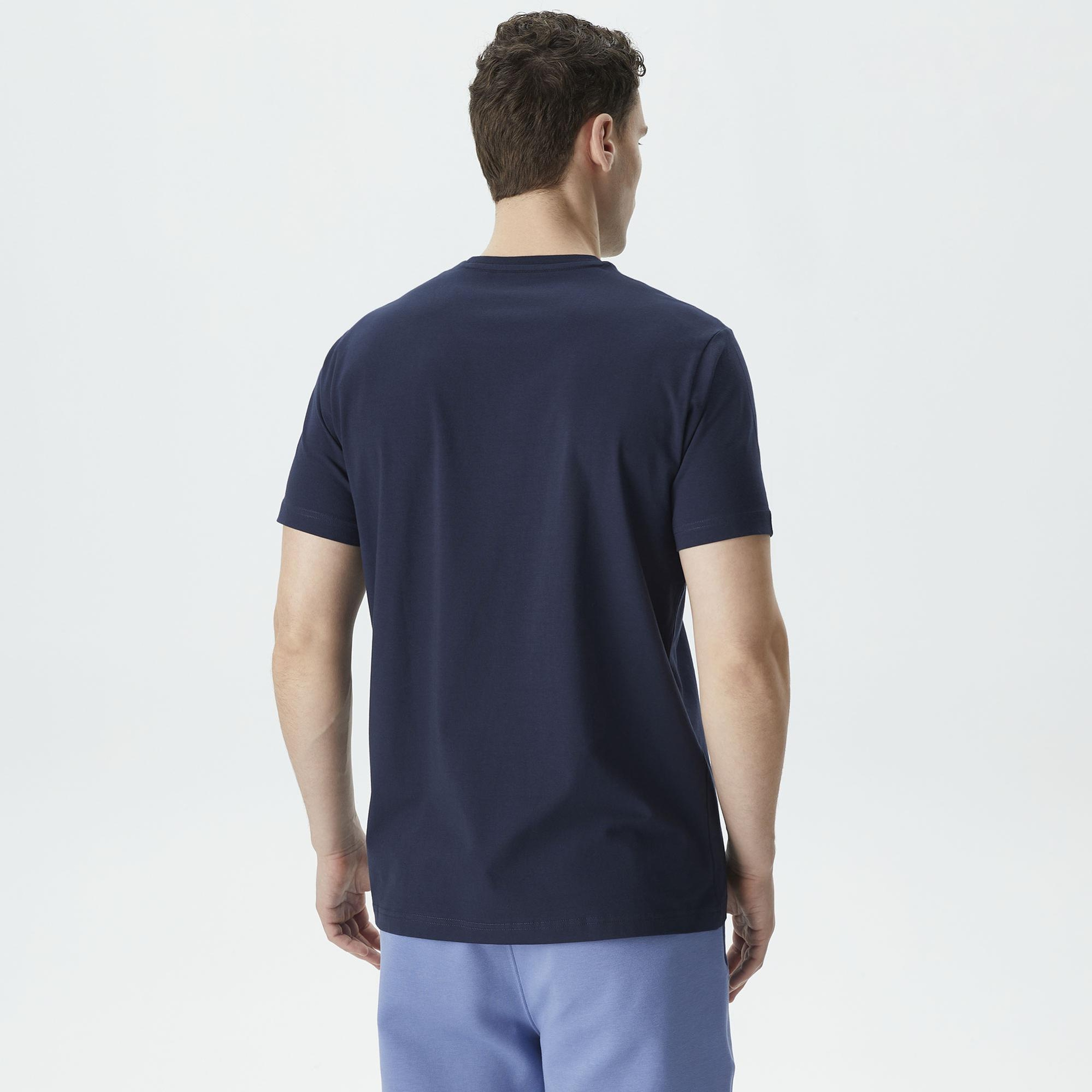 Nautica Erkek Lacivert Standart Fit T-Shirt