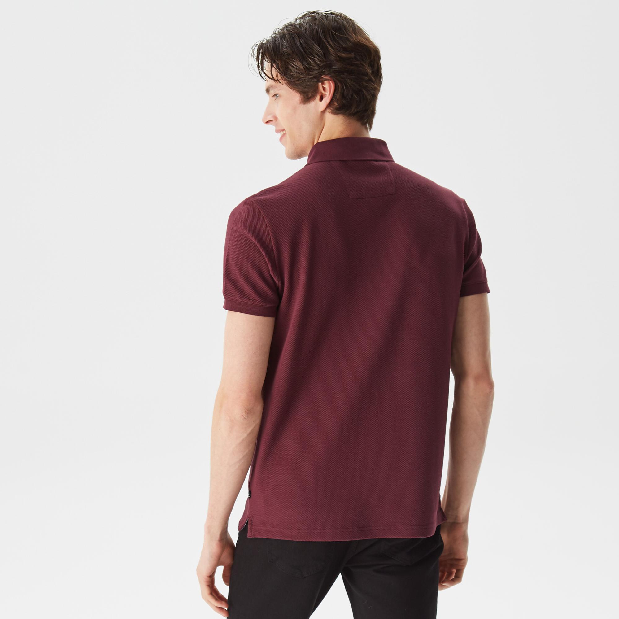Nautica Erkek Bordo Slim Fit Kısa Kollu Polo Yaka T-Shirt