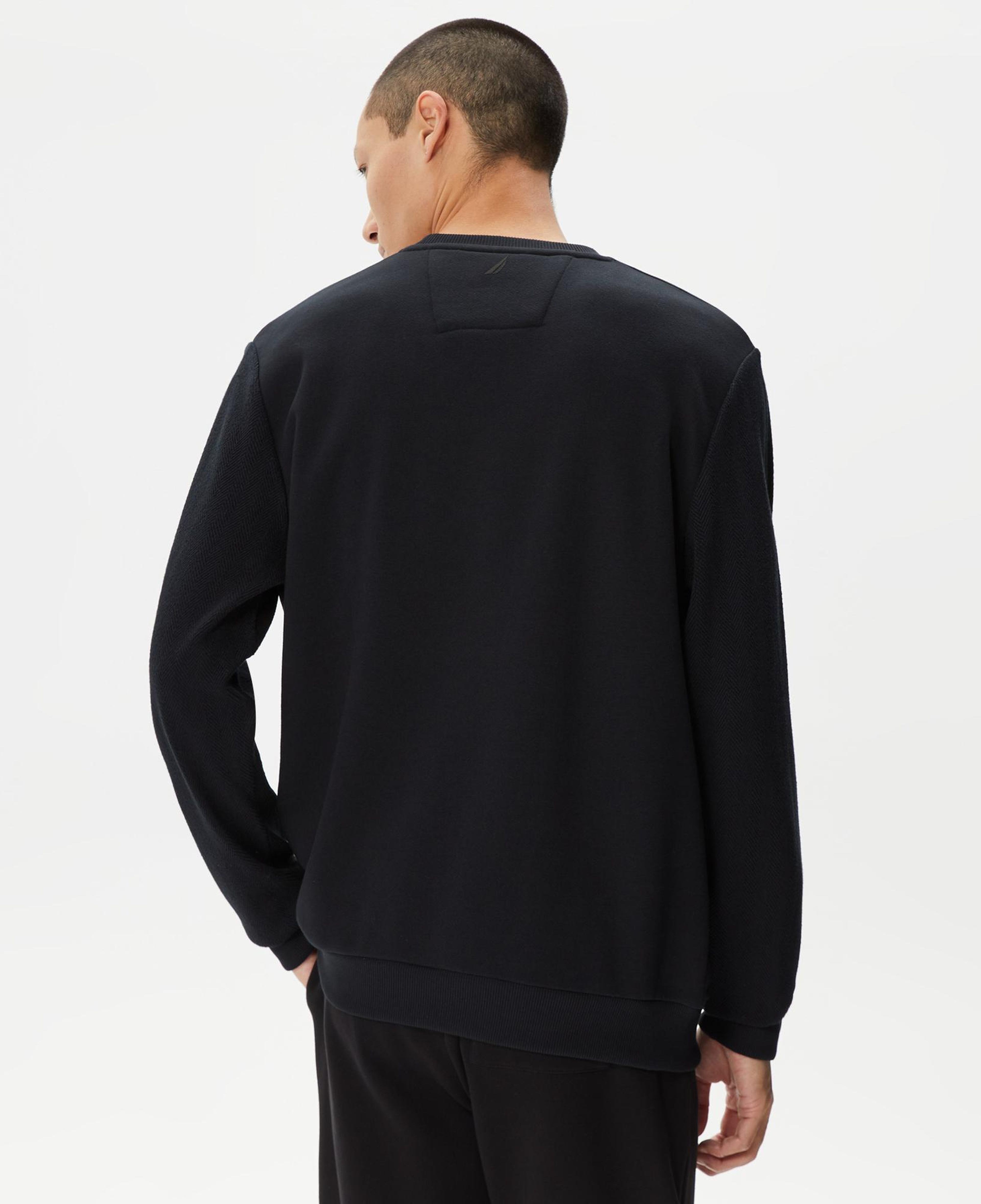 Nautica Erkek Siyah Standart Fit Sweatshirt