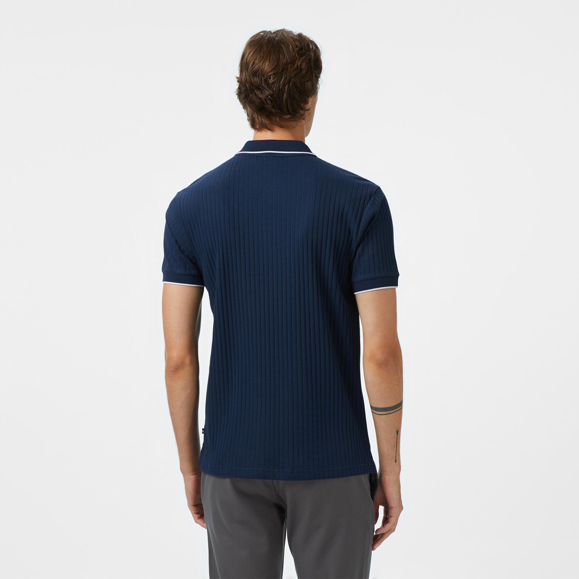 Nautica Erkek Lacivert Classic Fit Polo Yaka T-Shirt