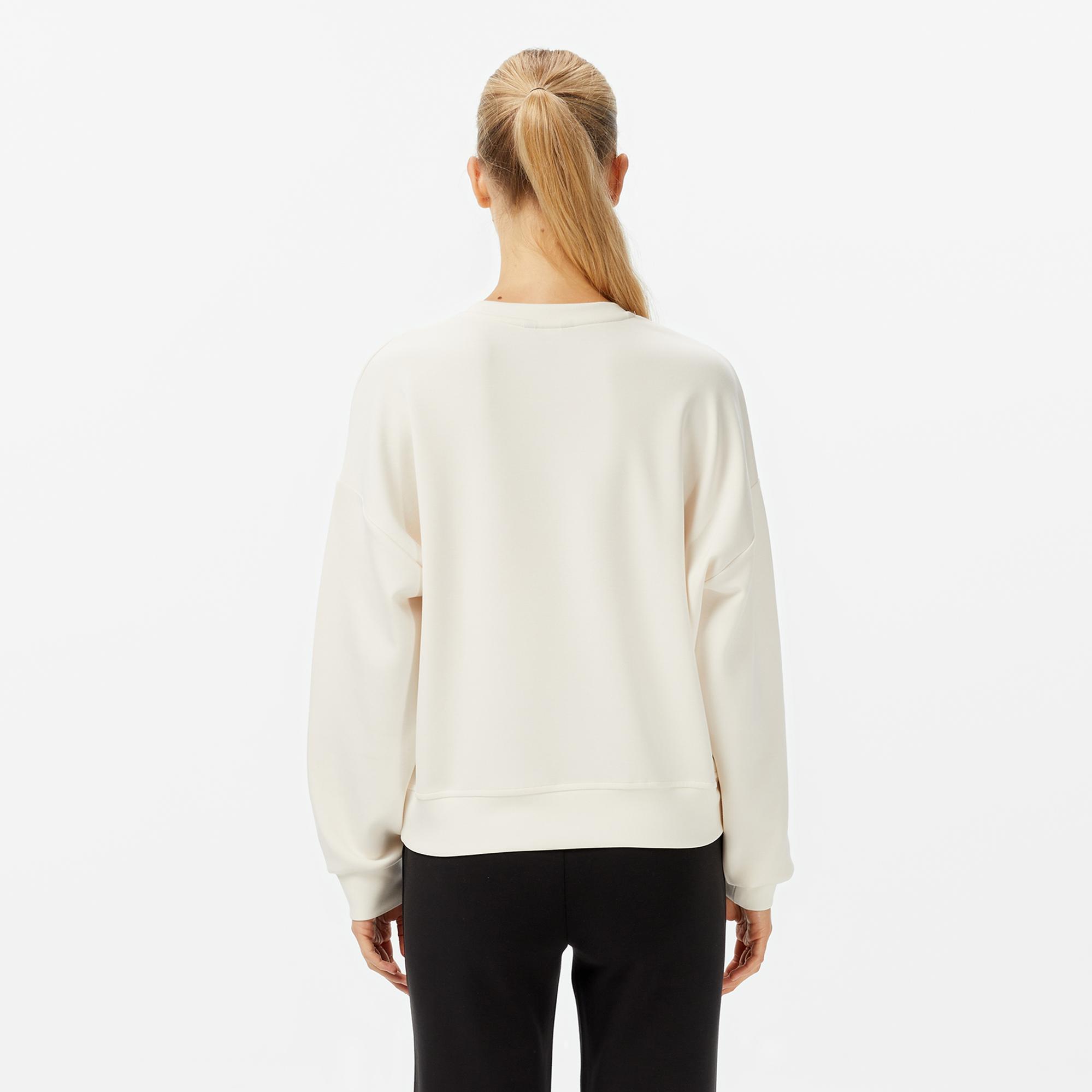 Nautica Kadın Beyaz Regular Fit Sweatshirt