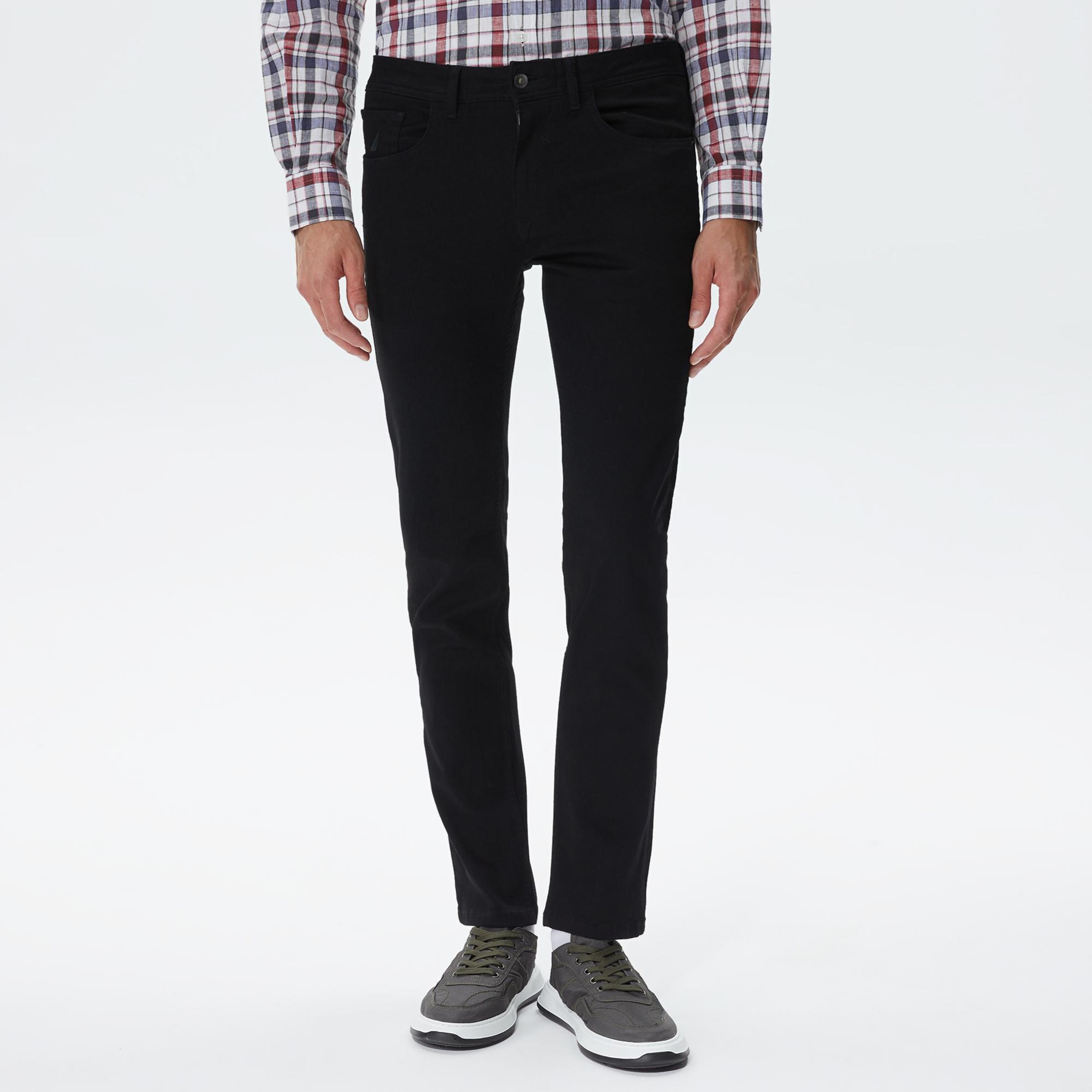 Nautica Erkek Siyah Slim Fit Jean Pantolon