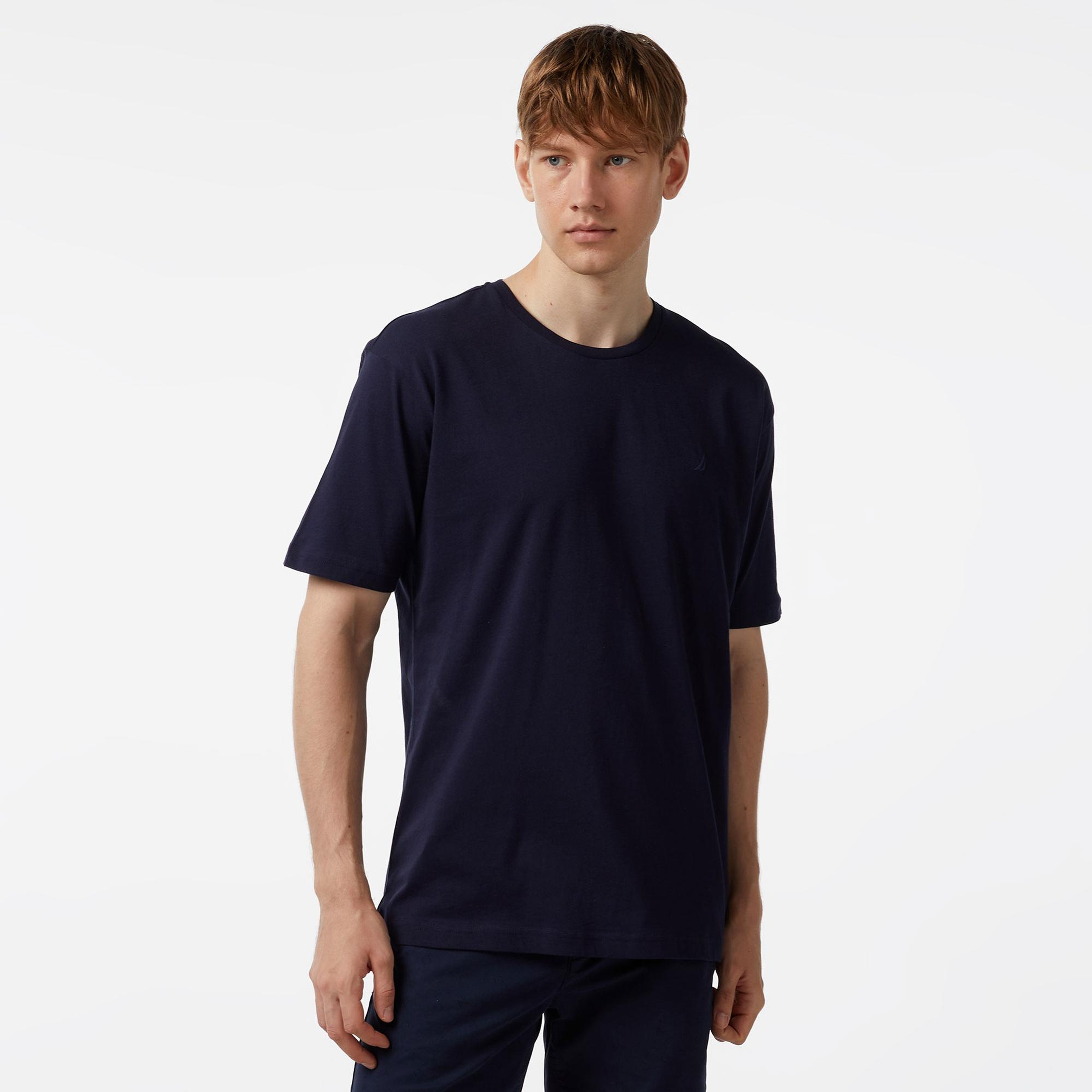 Nautica Erkek Lacivert Oversize T-Shirt