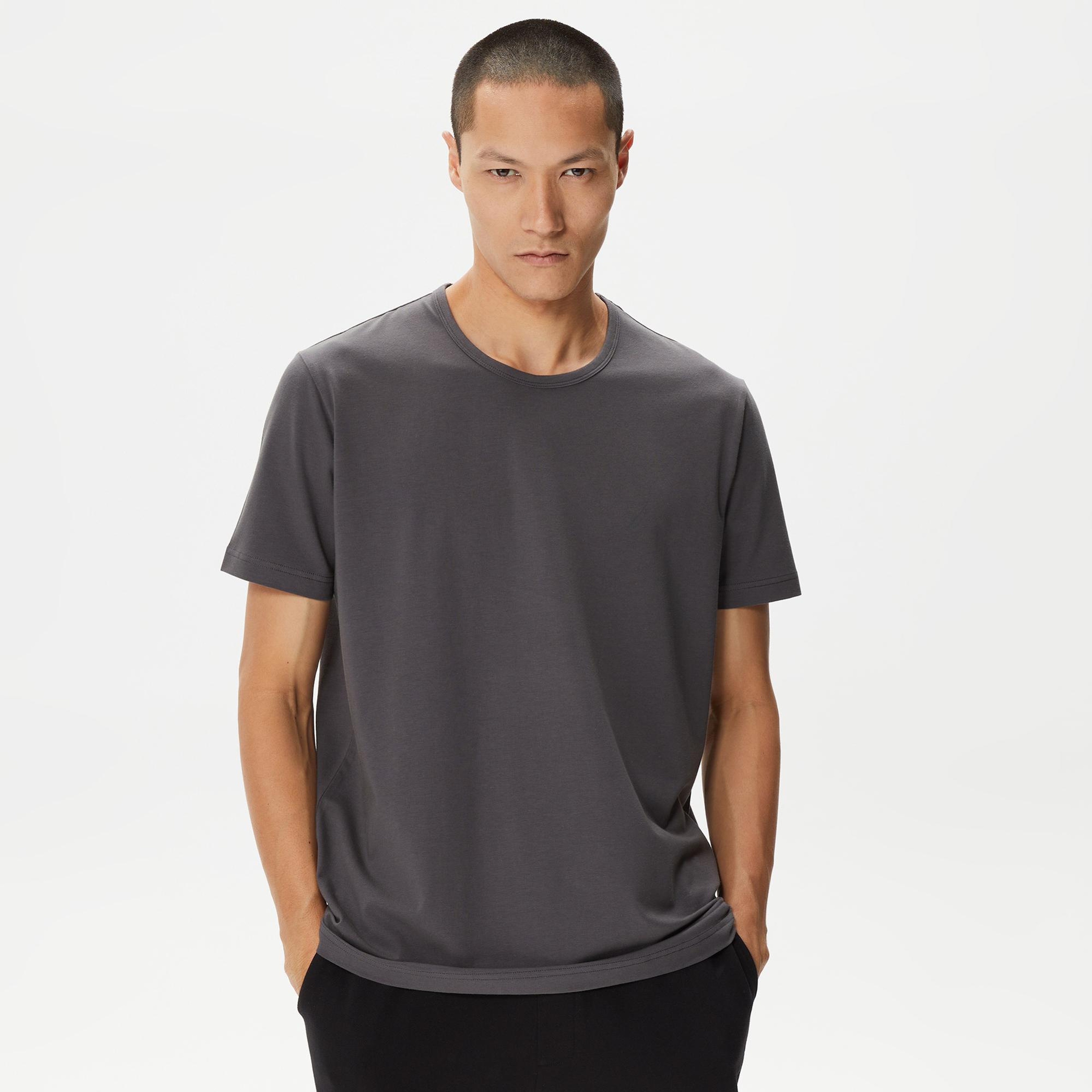 Nautica Erkek Gri Standart Fit T-Shirt