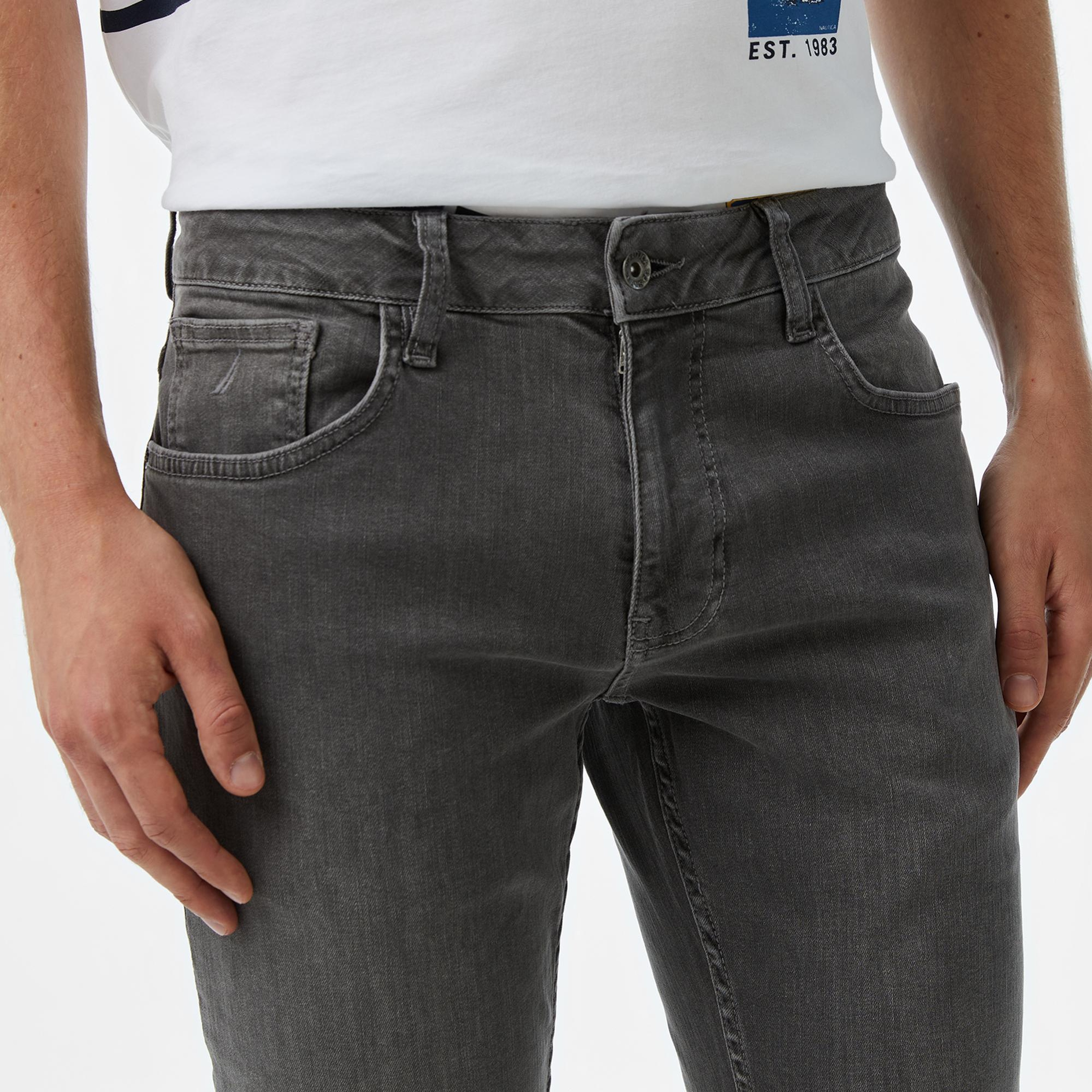 Nautica Erkek Gri Slim Fit Pantolon