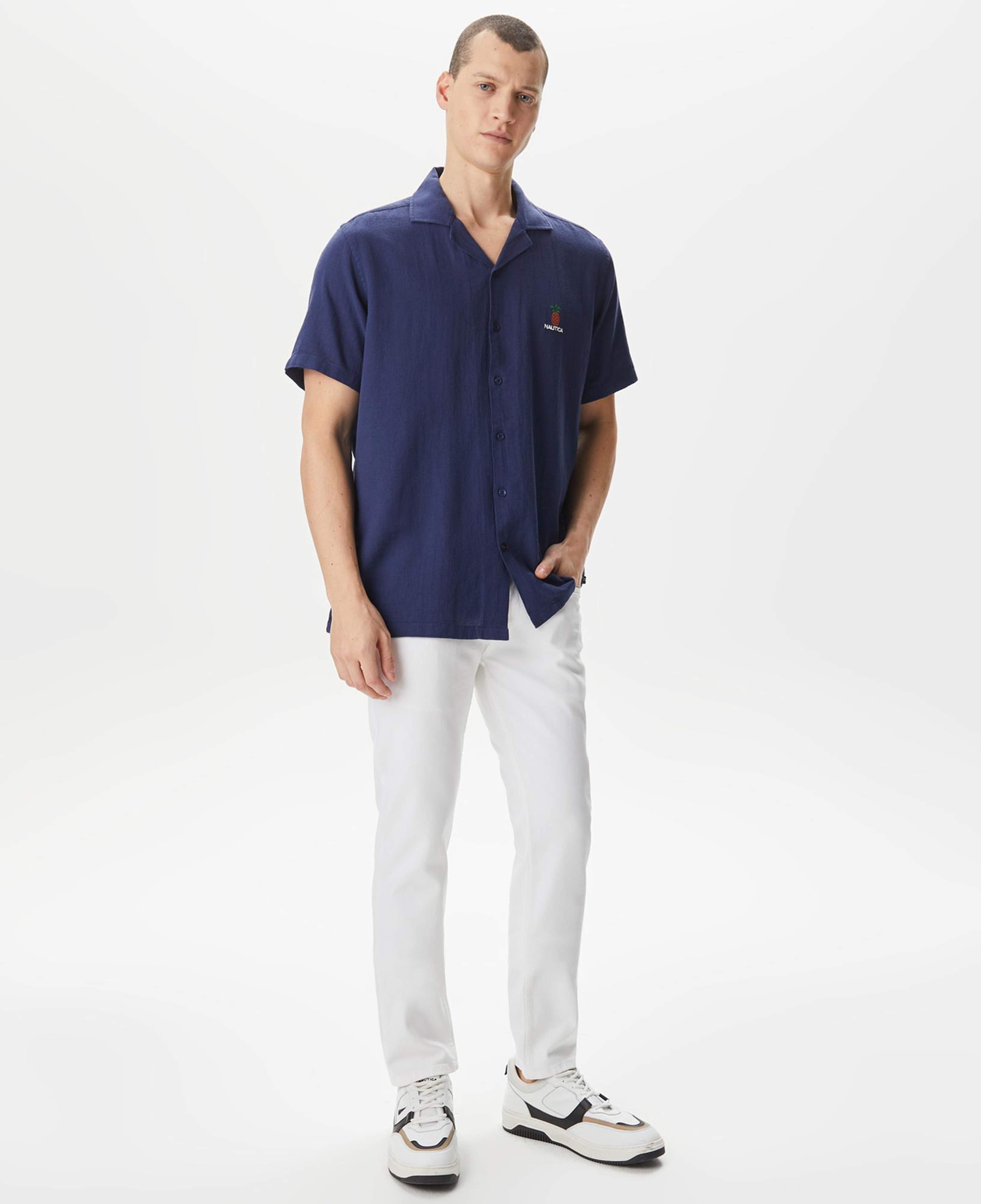 Nautica Erkek Beyaz Slim Fit Jean