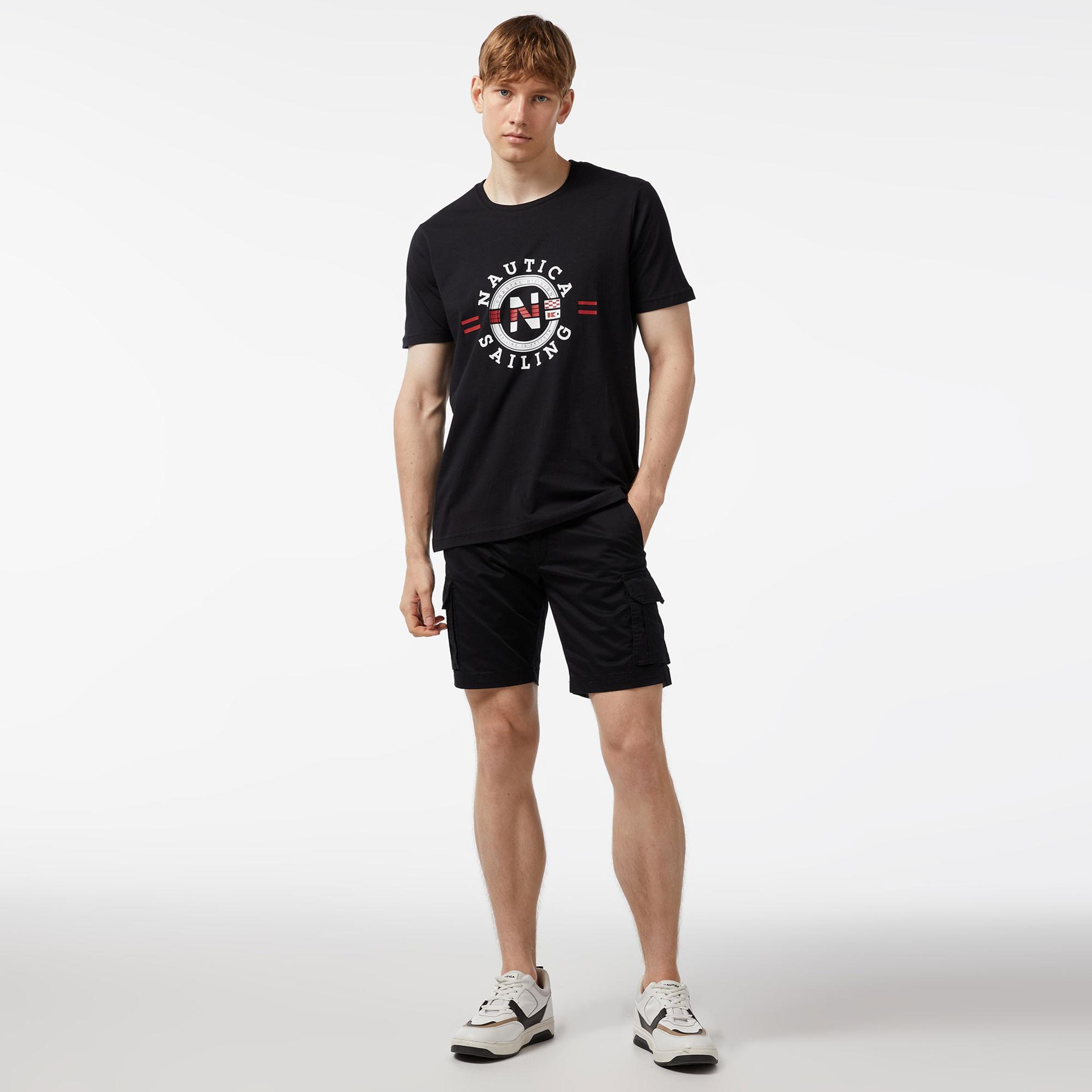 Nautica Erkek Siyah Regular Fit Şort