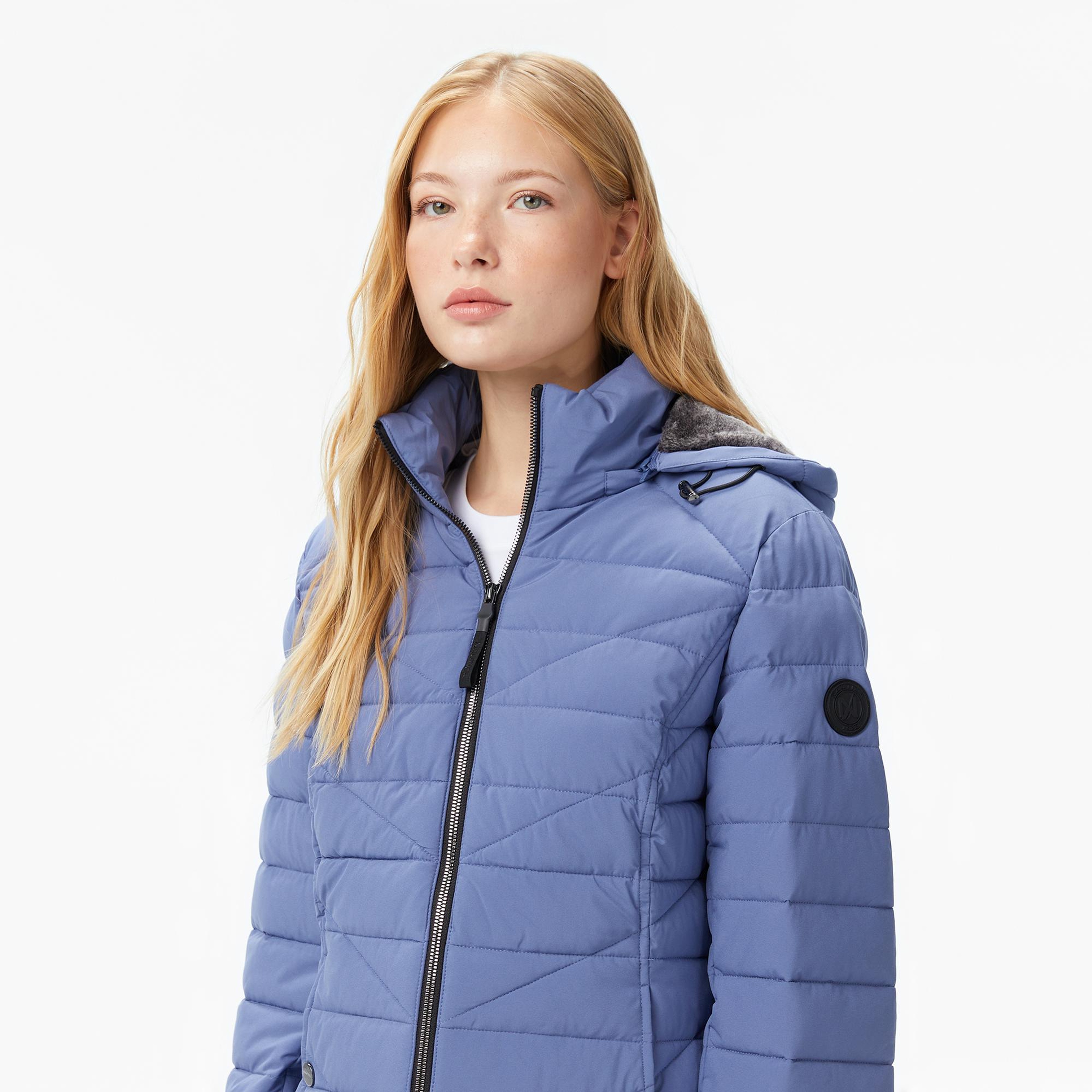 Nautica Kadın Mavi Regular Fit Mont