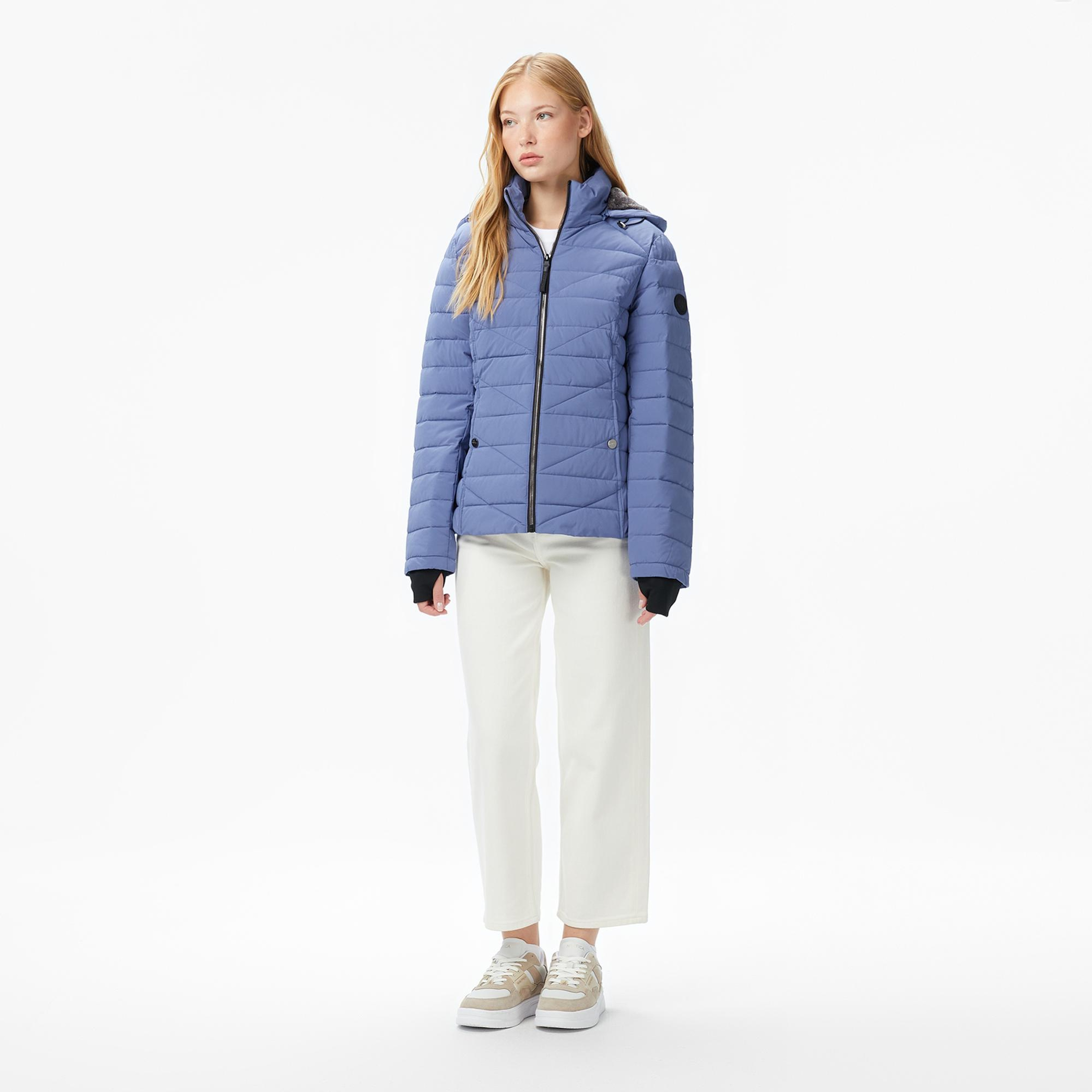 Nautica Kadın Mavi Regular Fit Mont