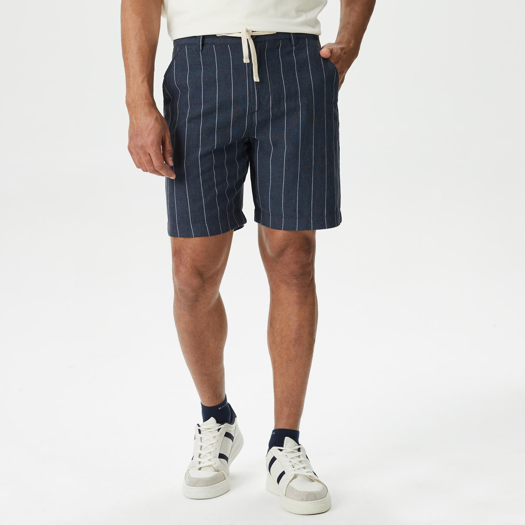 Nautica Erkek Lacivert Classic Fit Bermuda