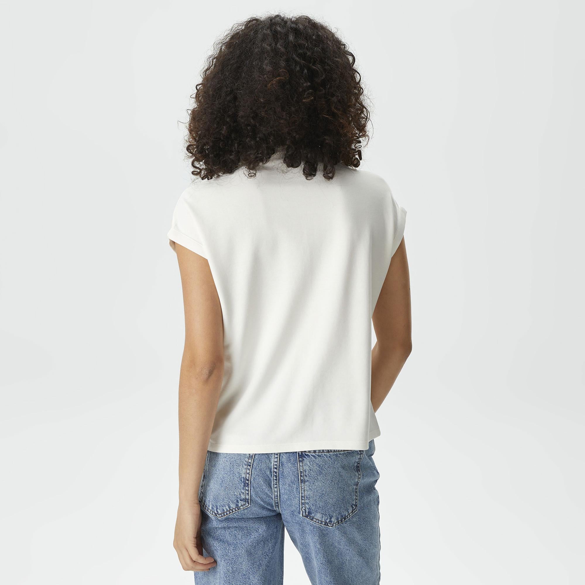 Nautica Kadın Kırık Beyaz Relaxed Fit Gömlek