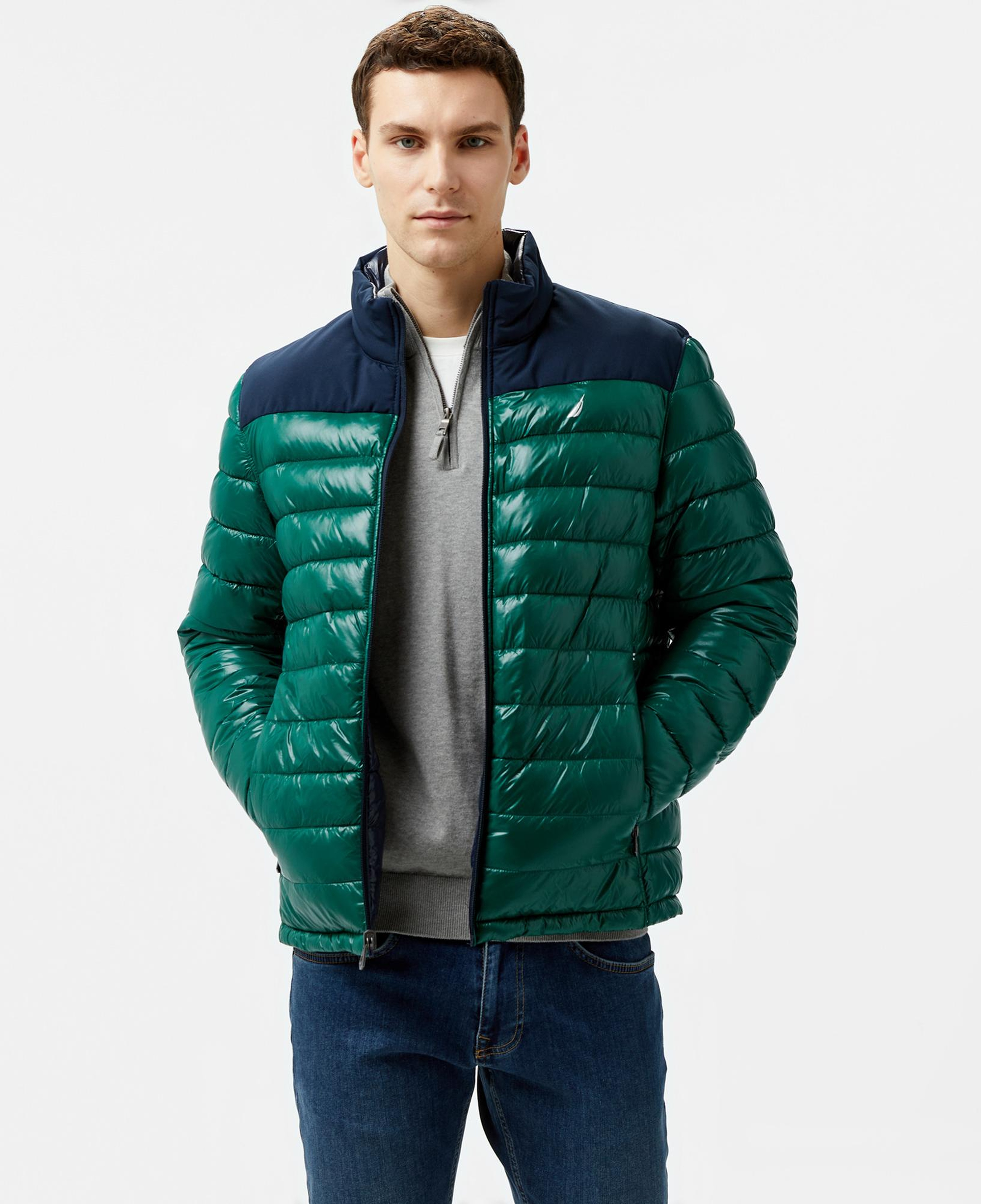 Nautica Erkek Yeşil & Lacivert Mont