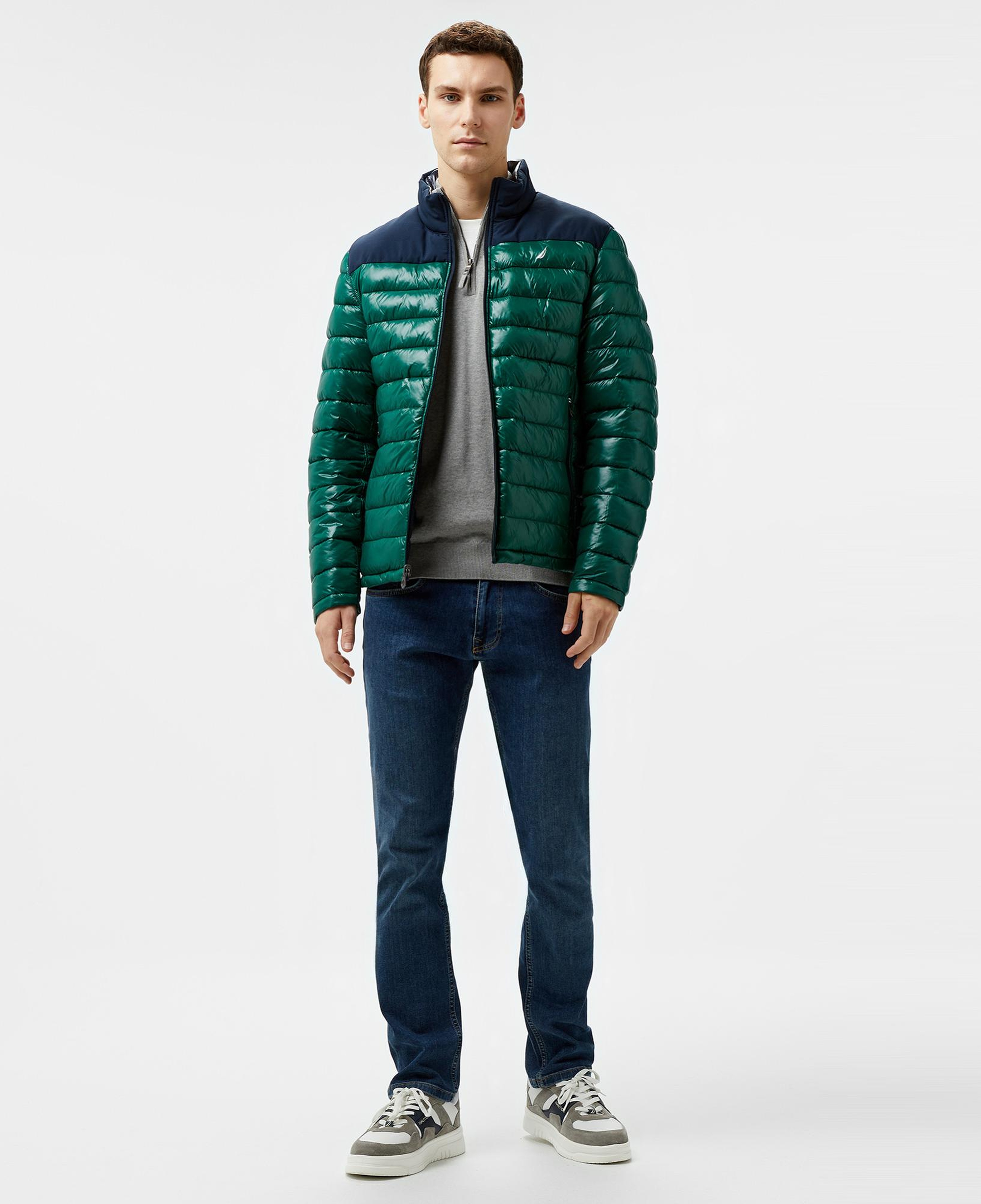 Nautica Erkek Yeşil & Lacivert Mont