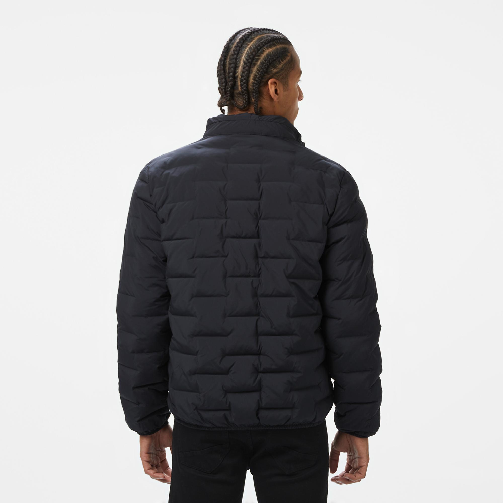 Nautica Erkek Siyah Standart Fit Dik Yaka Mont