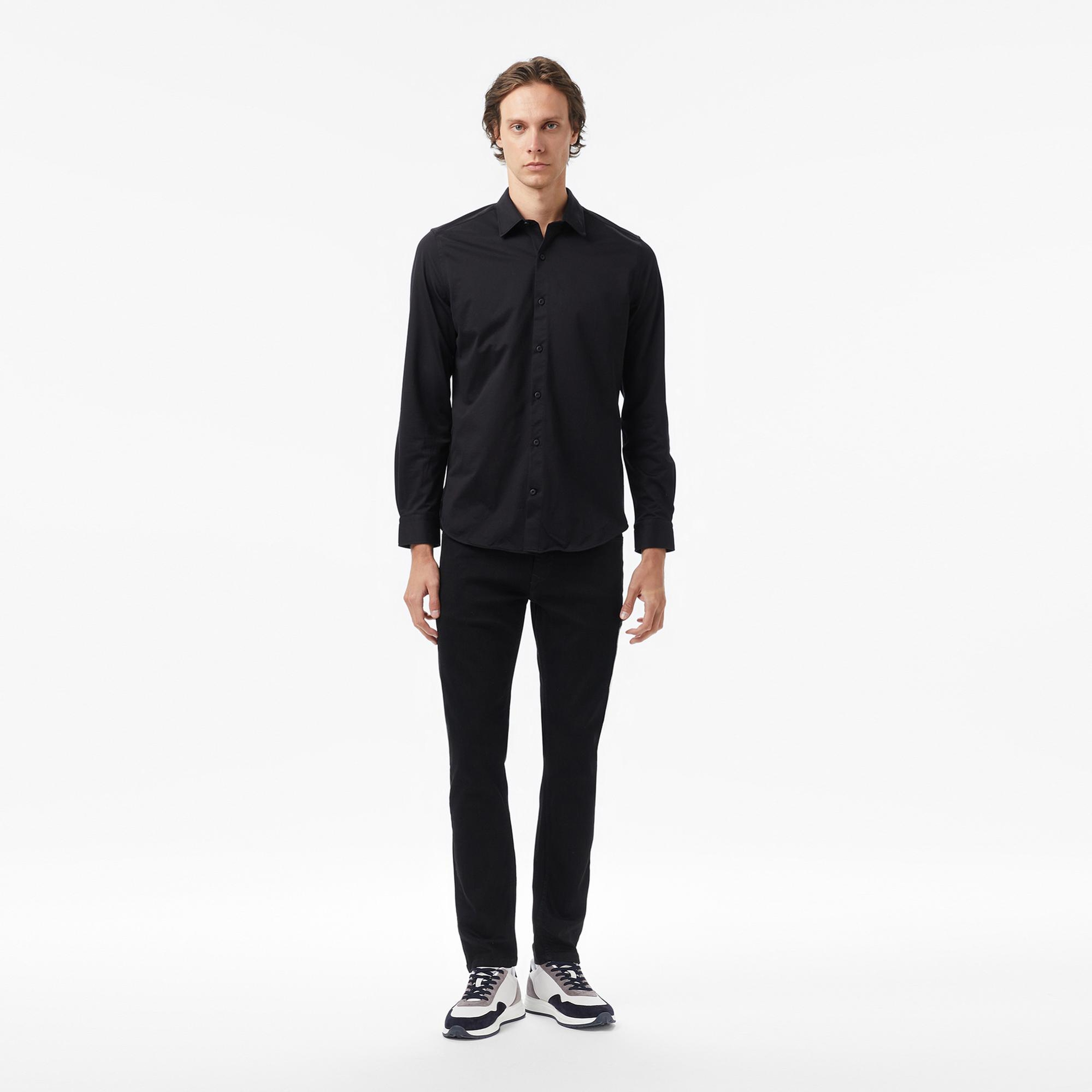 Nautica Erkek Siyah Slim Fit Gömlek