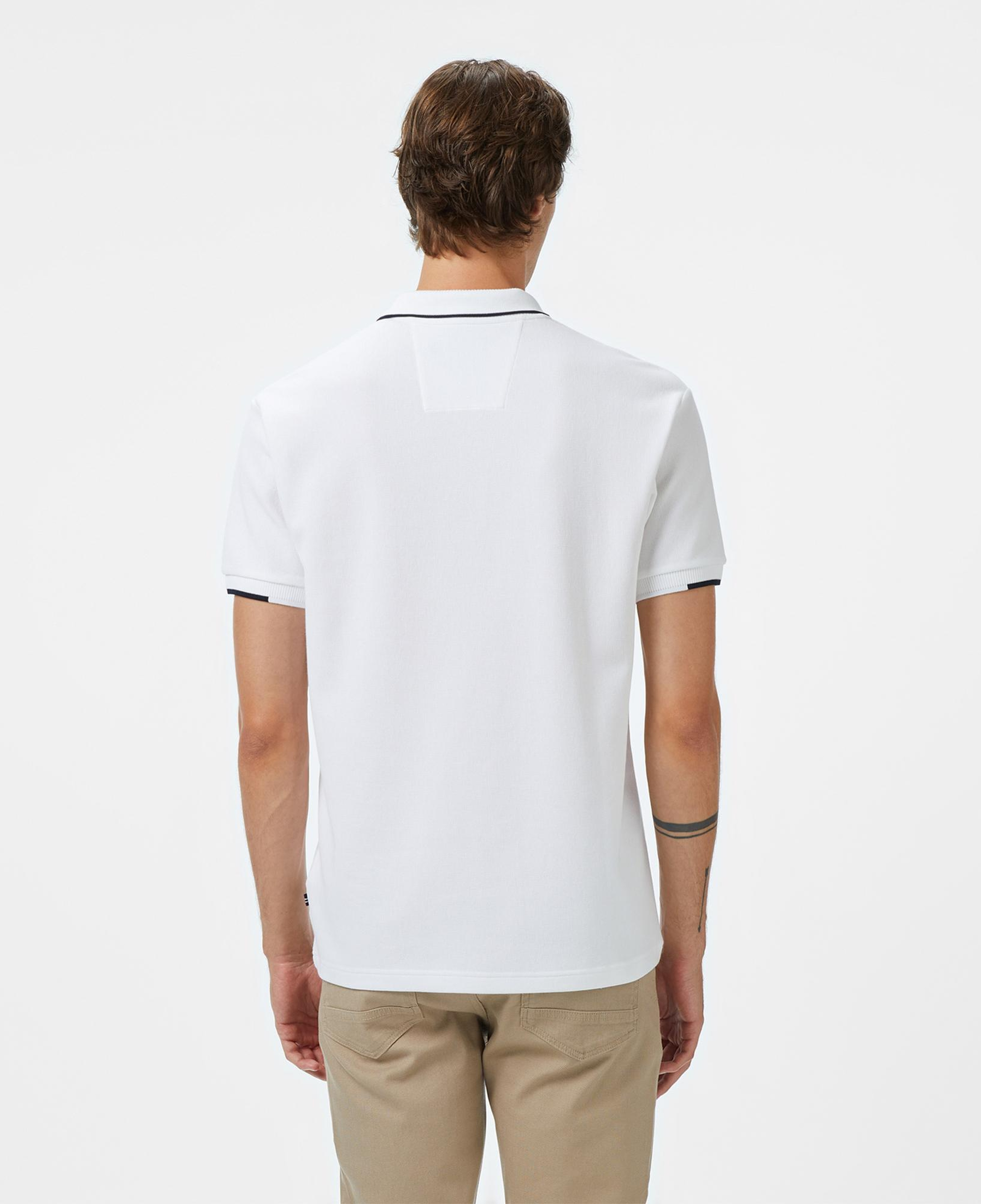 Nautica Erkek Beyaz Classic Fit Polo Yaka T-Shirt