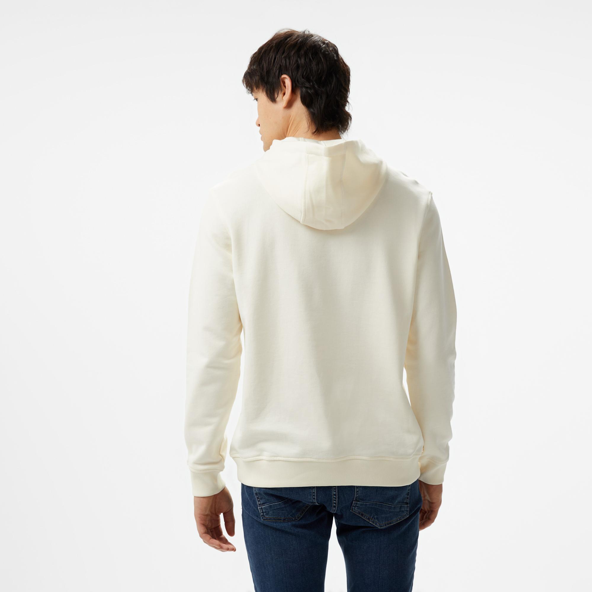 Nautica Erkek Krem Rengi Standart Fit Sweatshirt