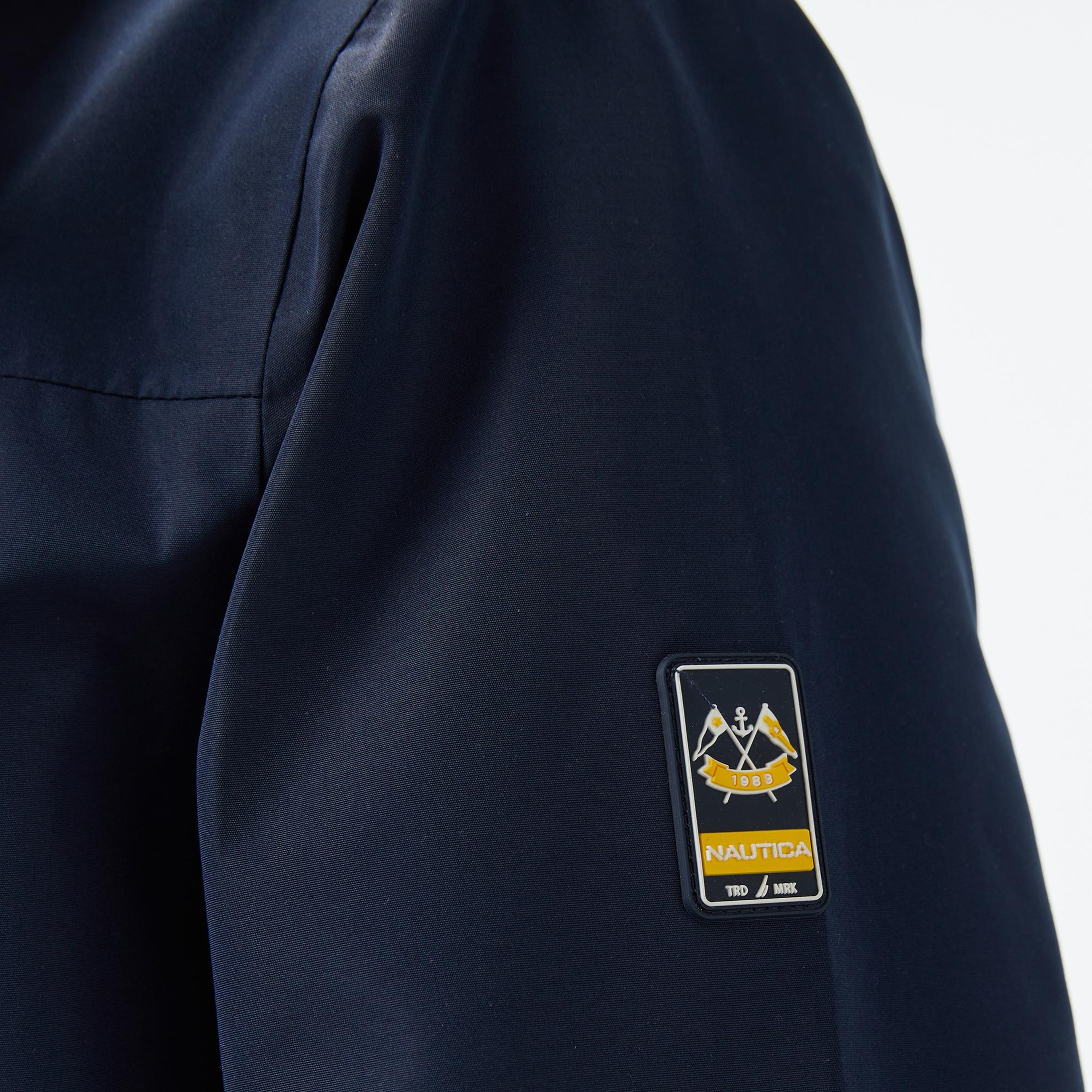 Nautica Erkek Lacivert Regular Fit Dik Yaka Mont