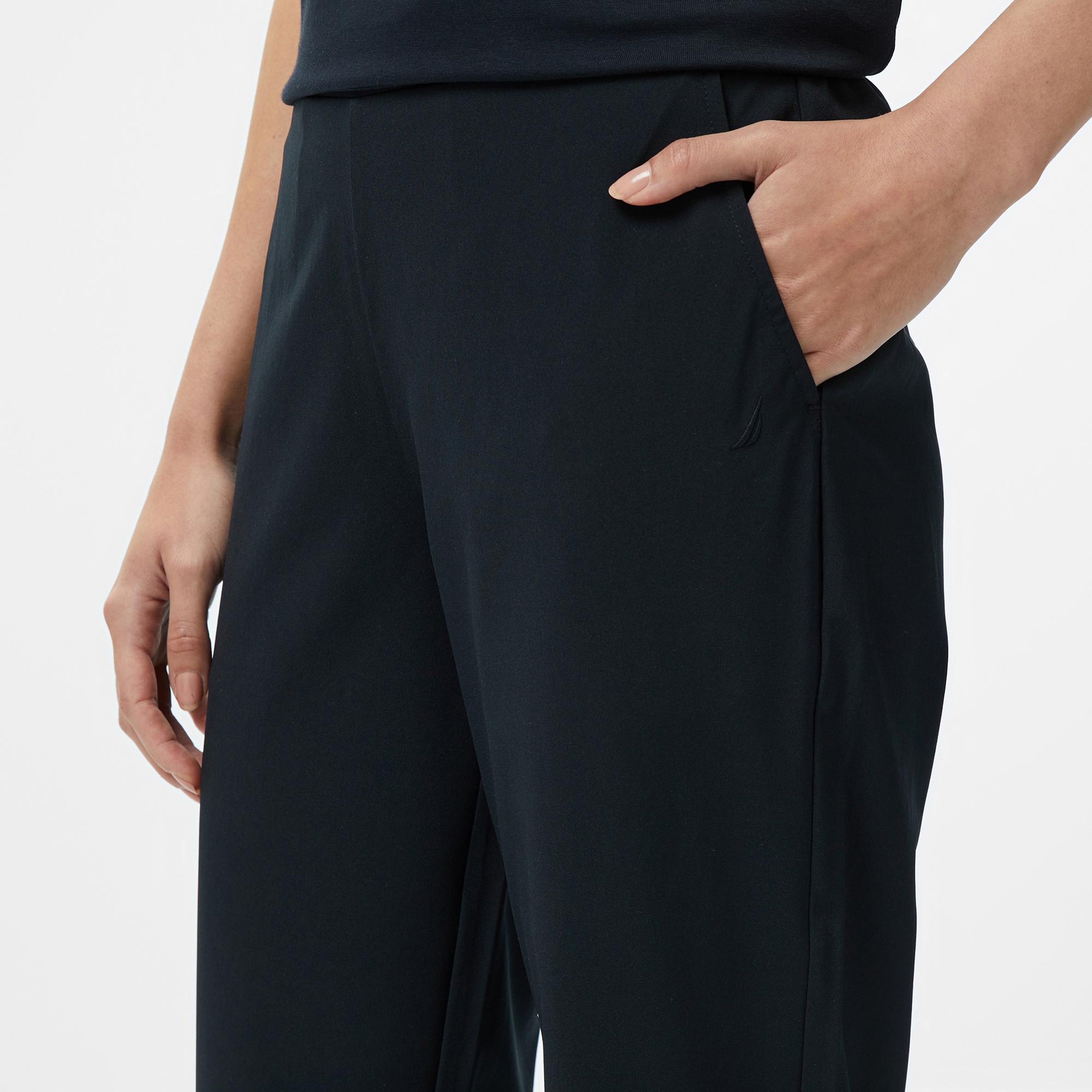 Nautica Kadın Siyah Relaxed Fit Pantolon