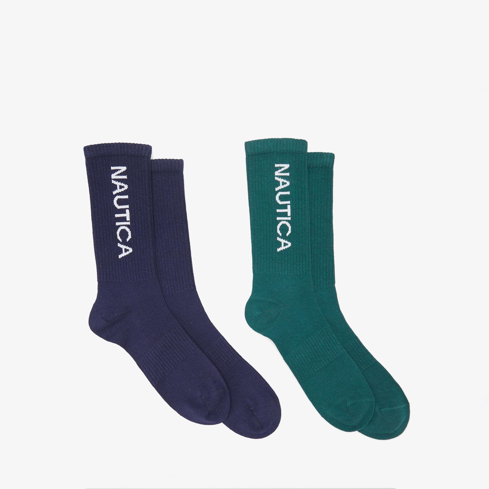 Nautica Unisex Lacivert 2'li Çorap