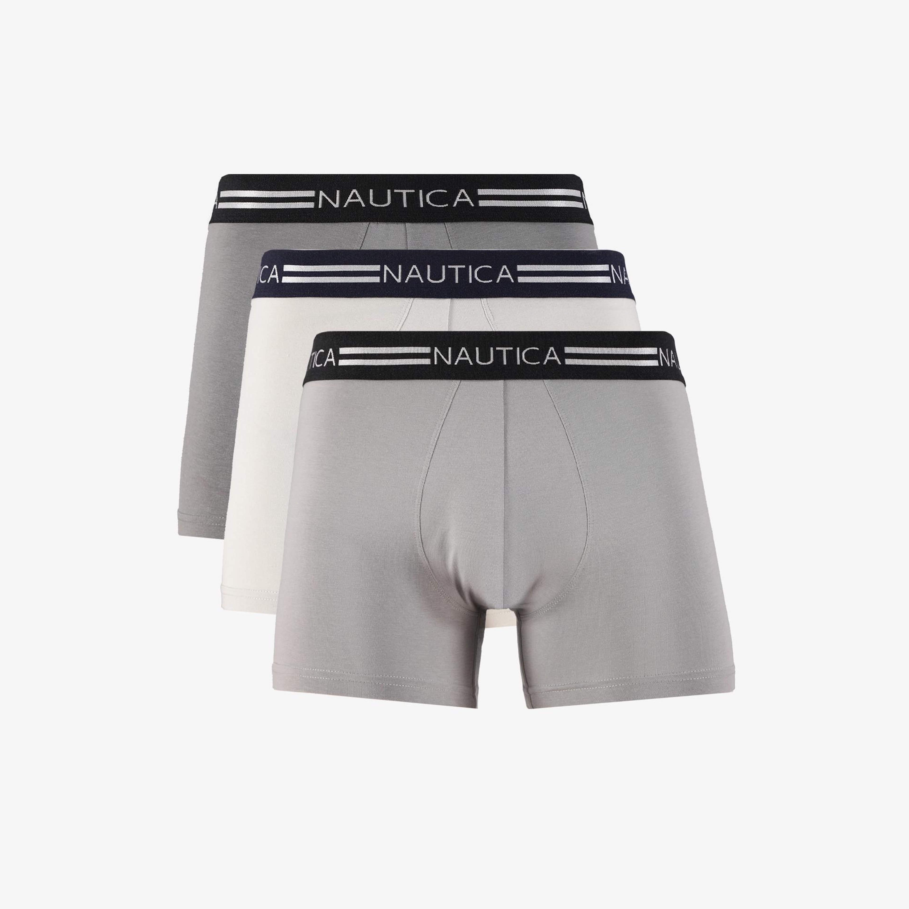 Nautica Erkek Gri Standart Fit 3'lü Boxer