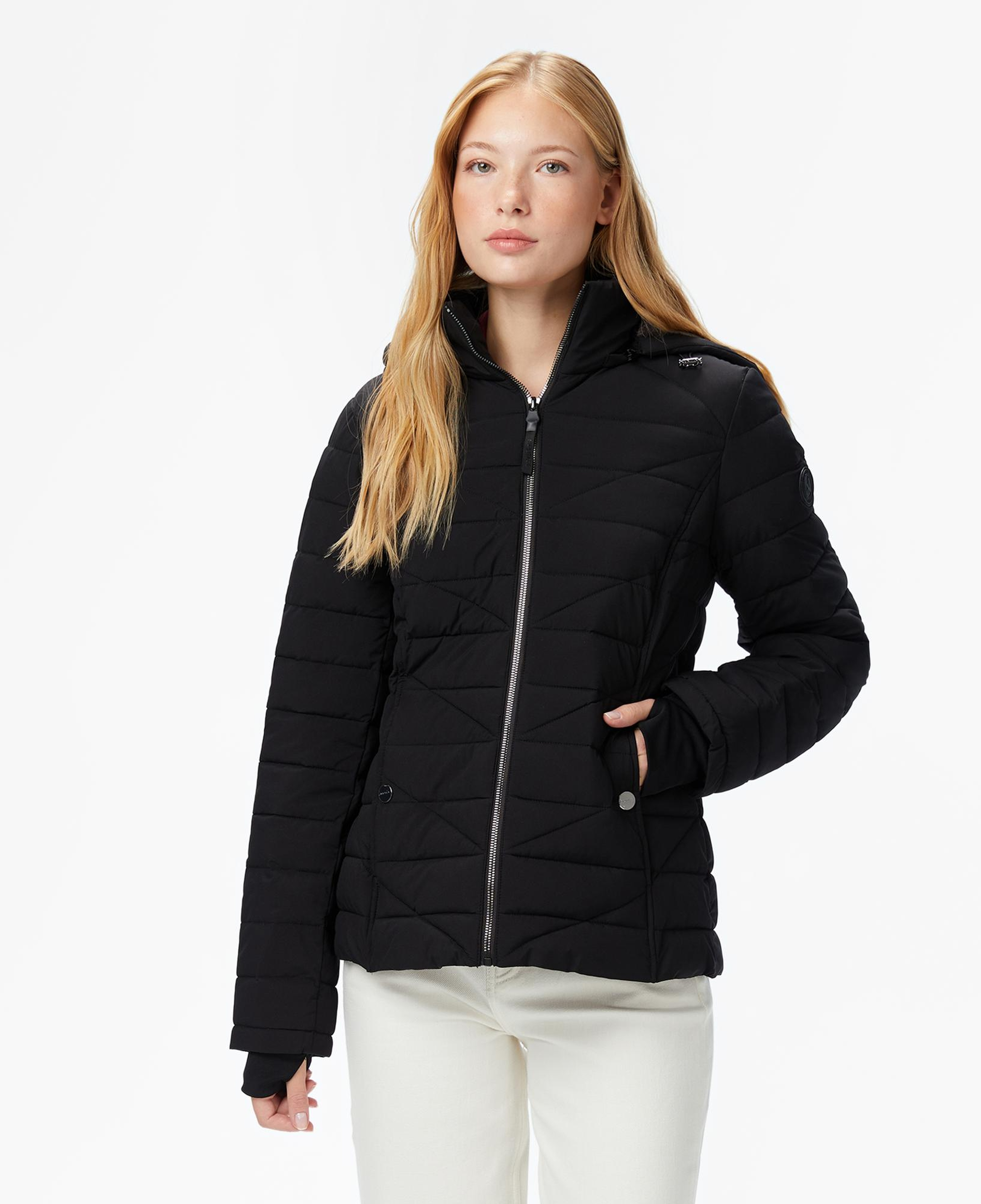 Nautica Kadın Siyah Regular Fit Mont