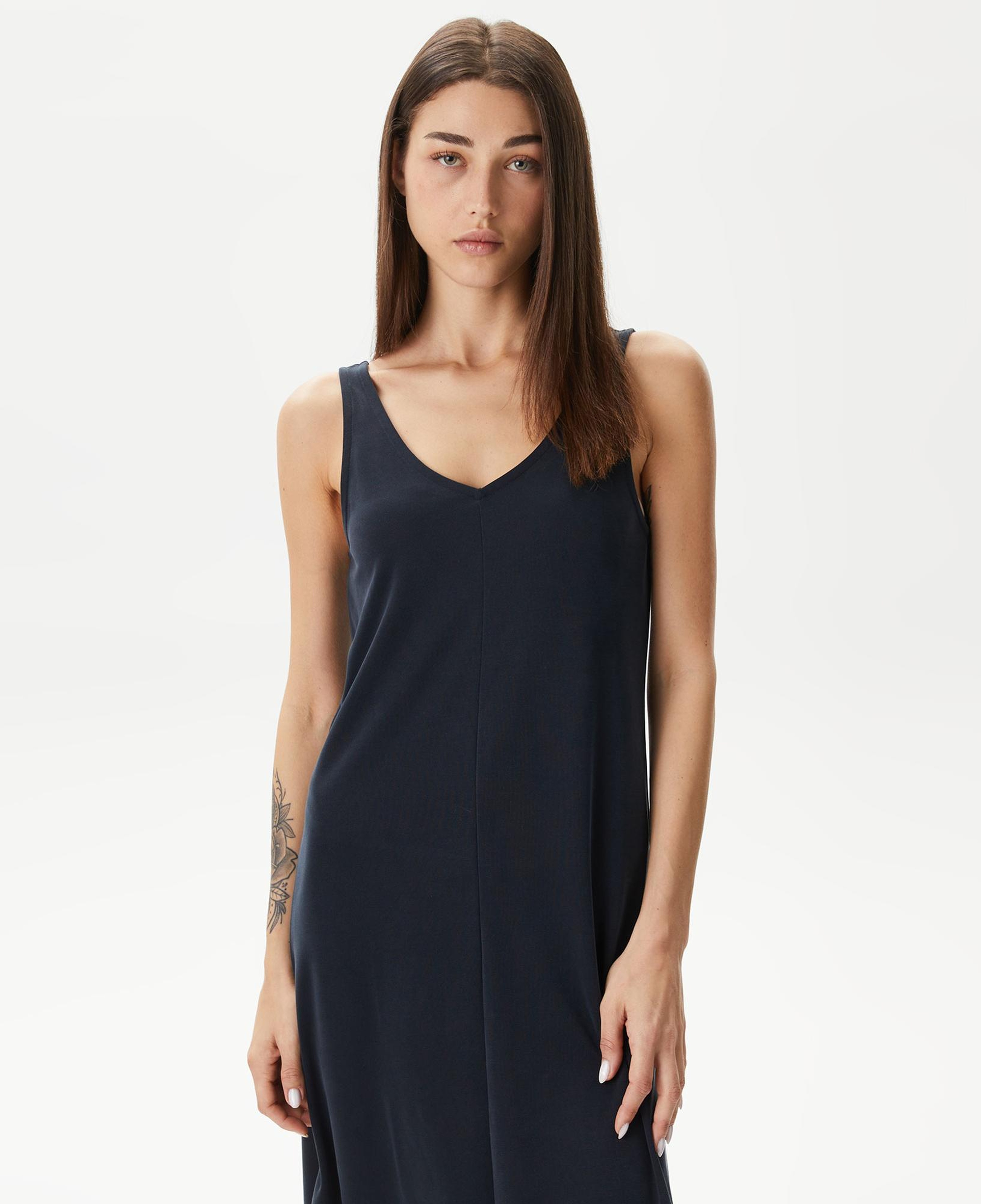 Nautica Kadın Siyah Standart Fit Askılı Elbise