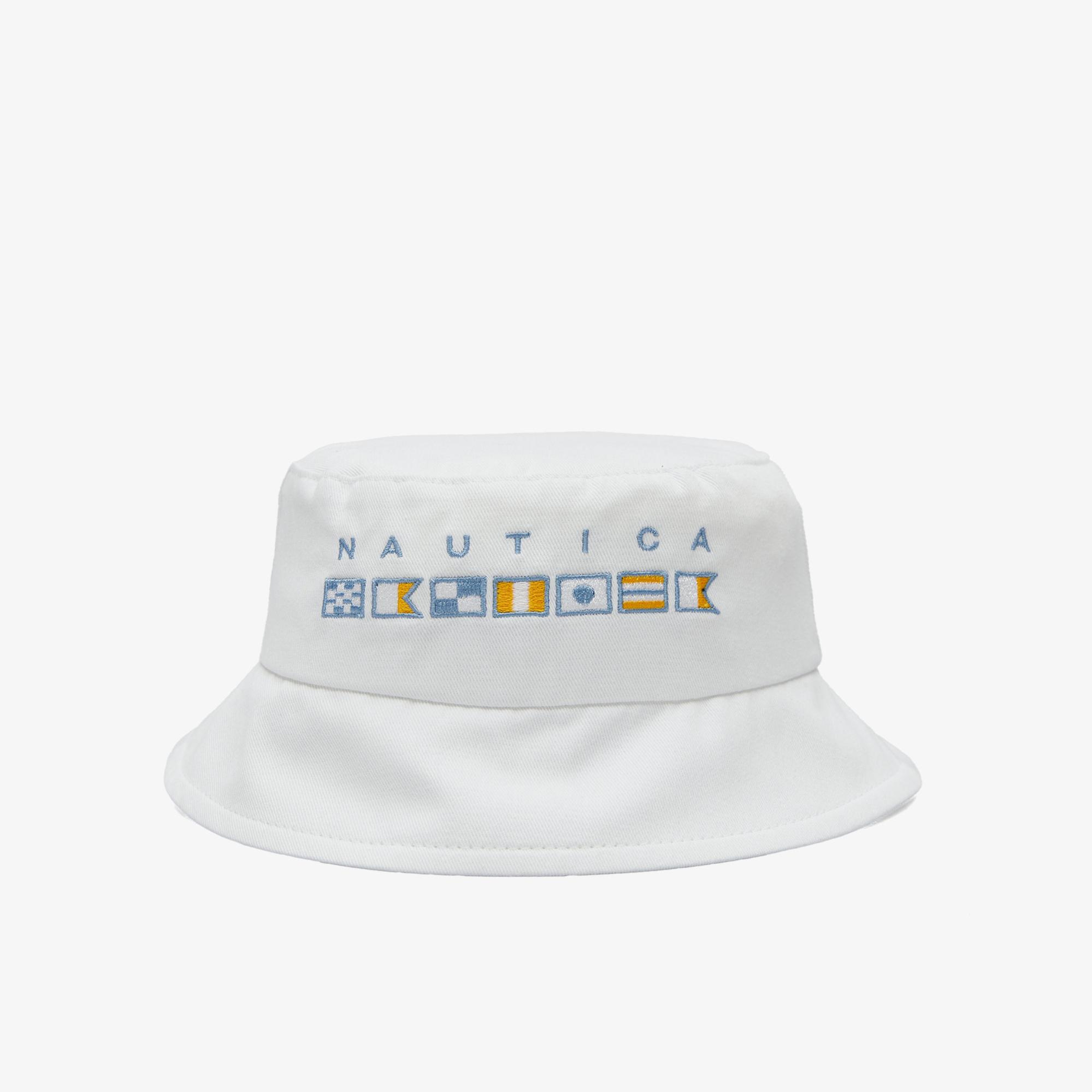 Nautica Çocuk Beyaz Baskılı Şapka