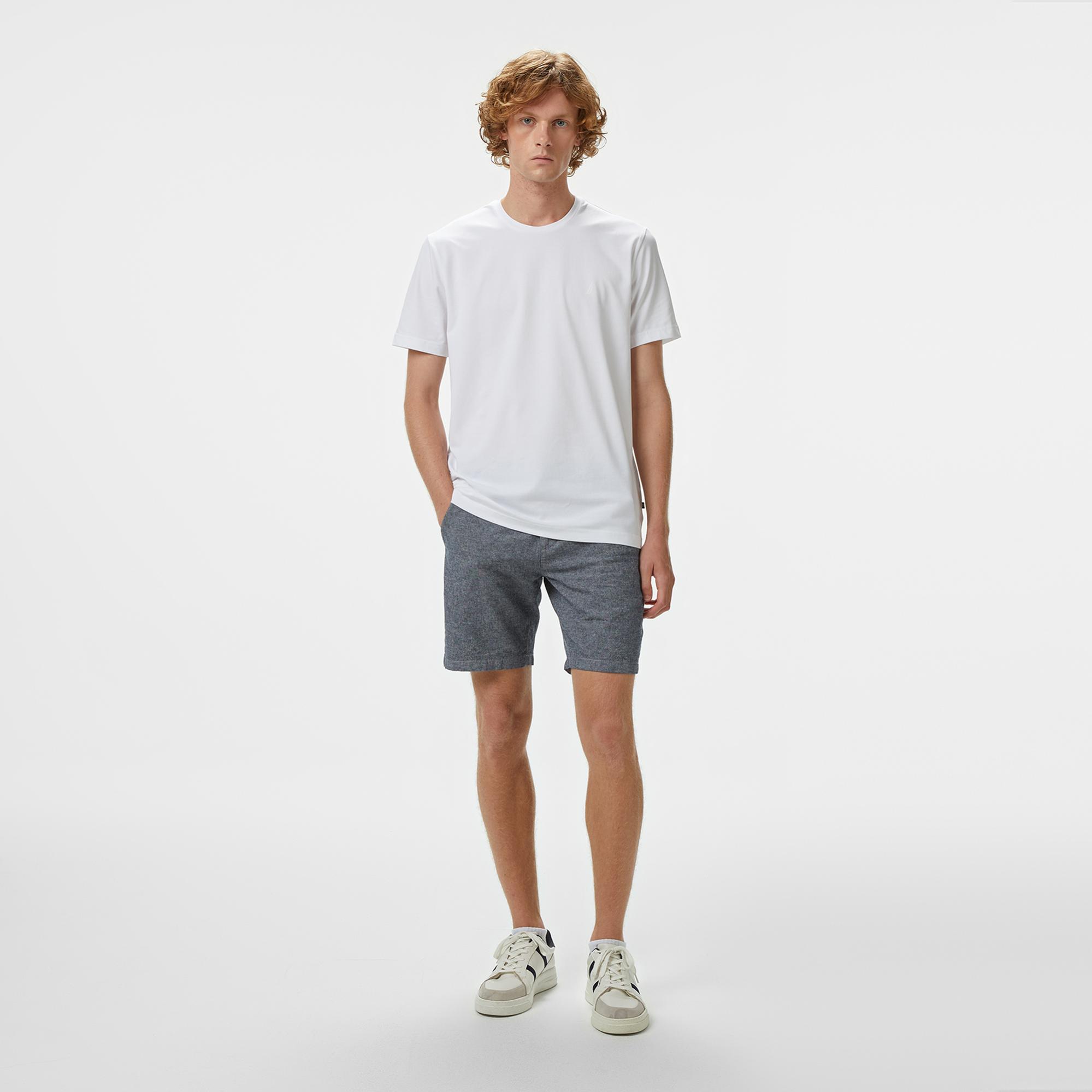 Nautica Erkek Beyaz Classic Fit T-Shirt