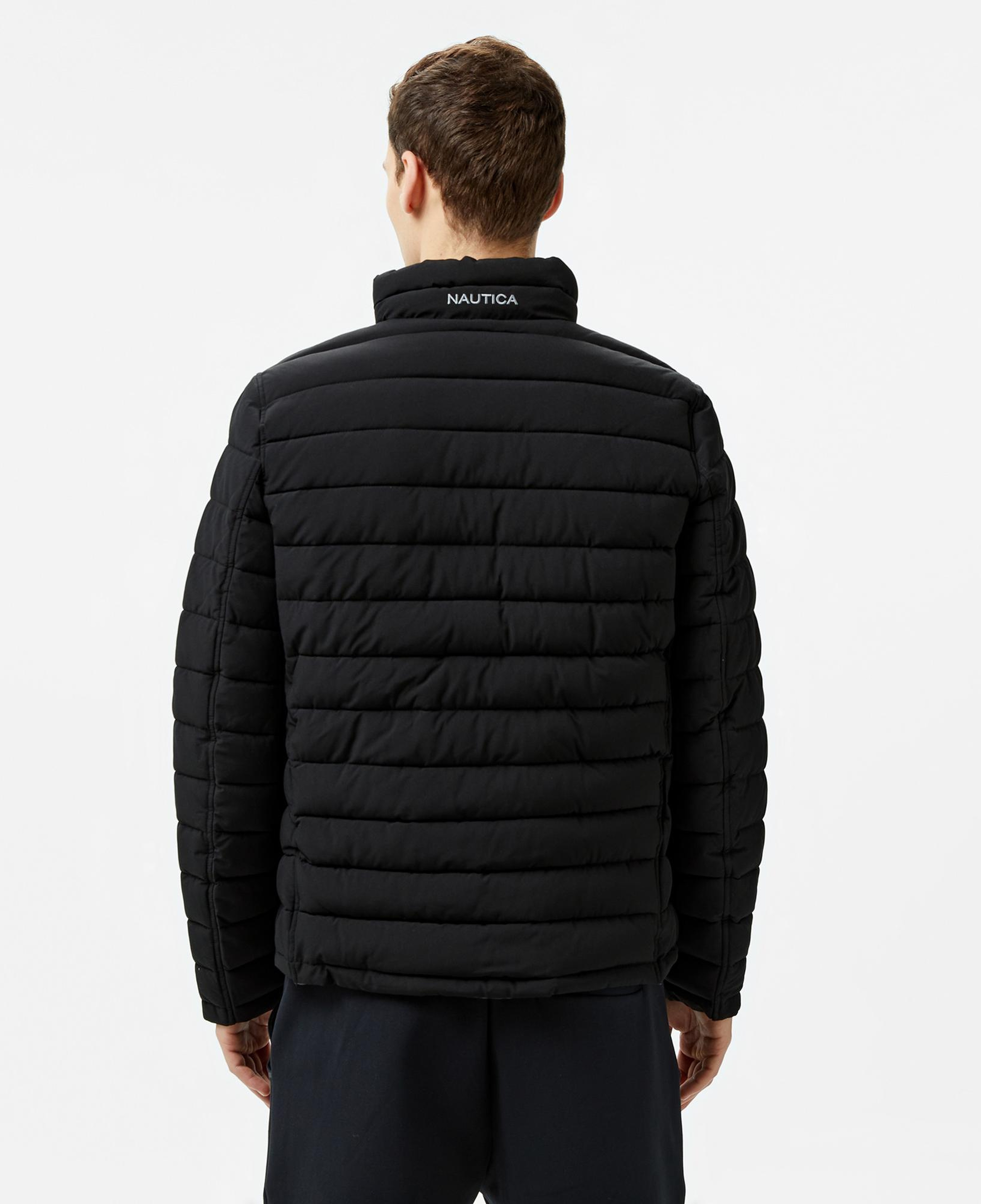 Nautica Erkek Siyah Regular Fit Çift Taraflı Mont