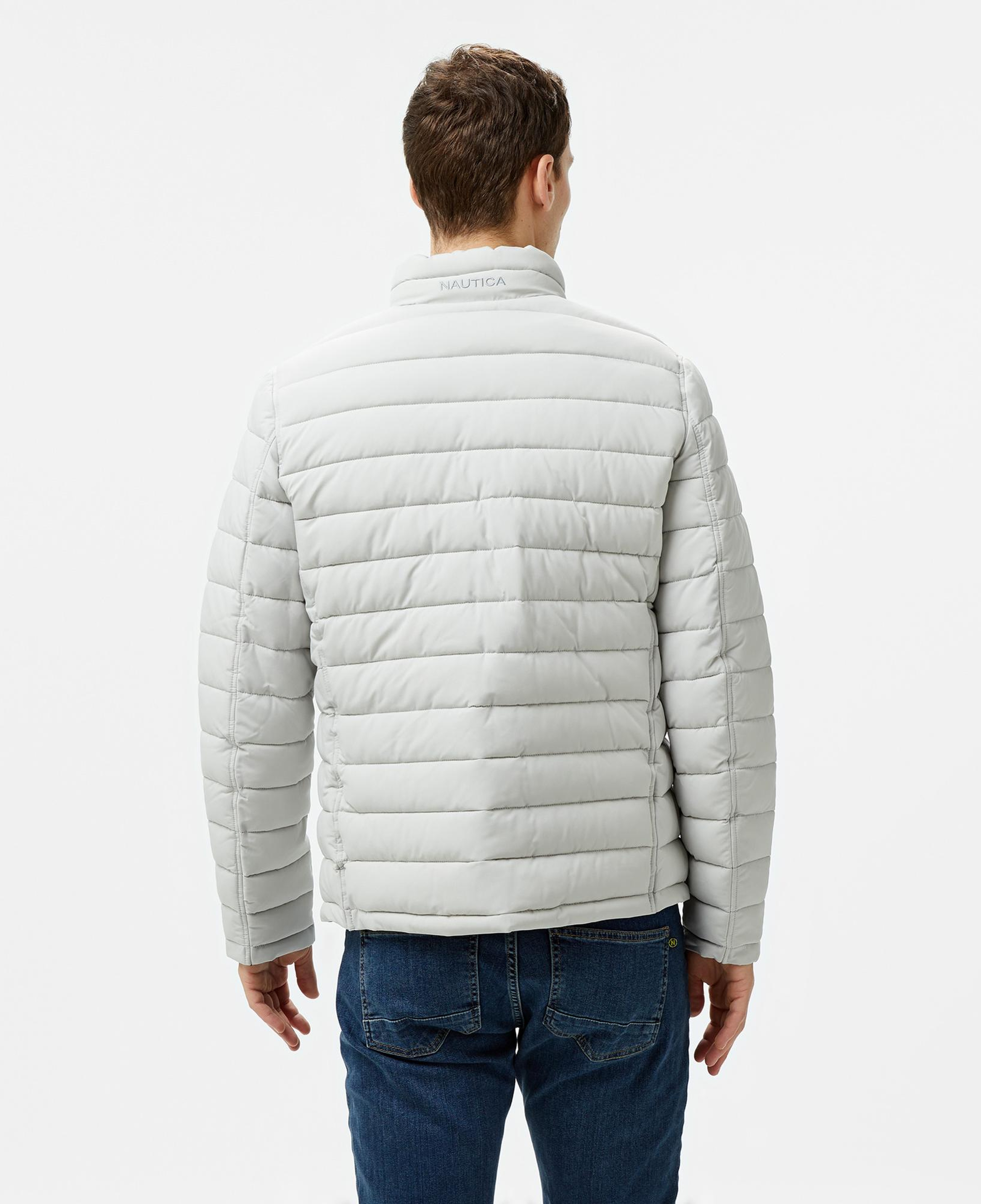 Nautica Erkek Gri Regular Fit Çift Taraflı Mont