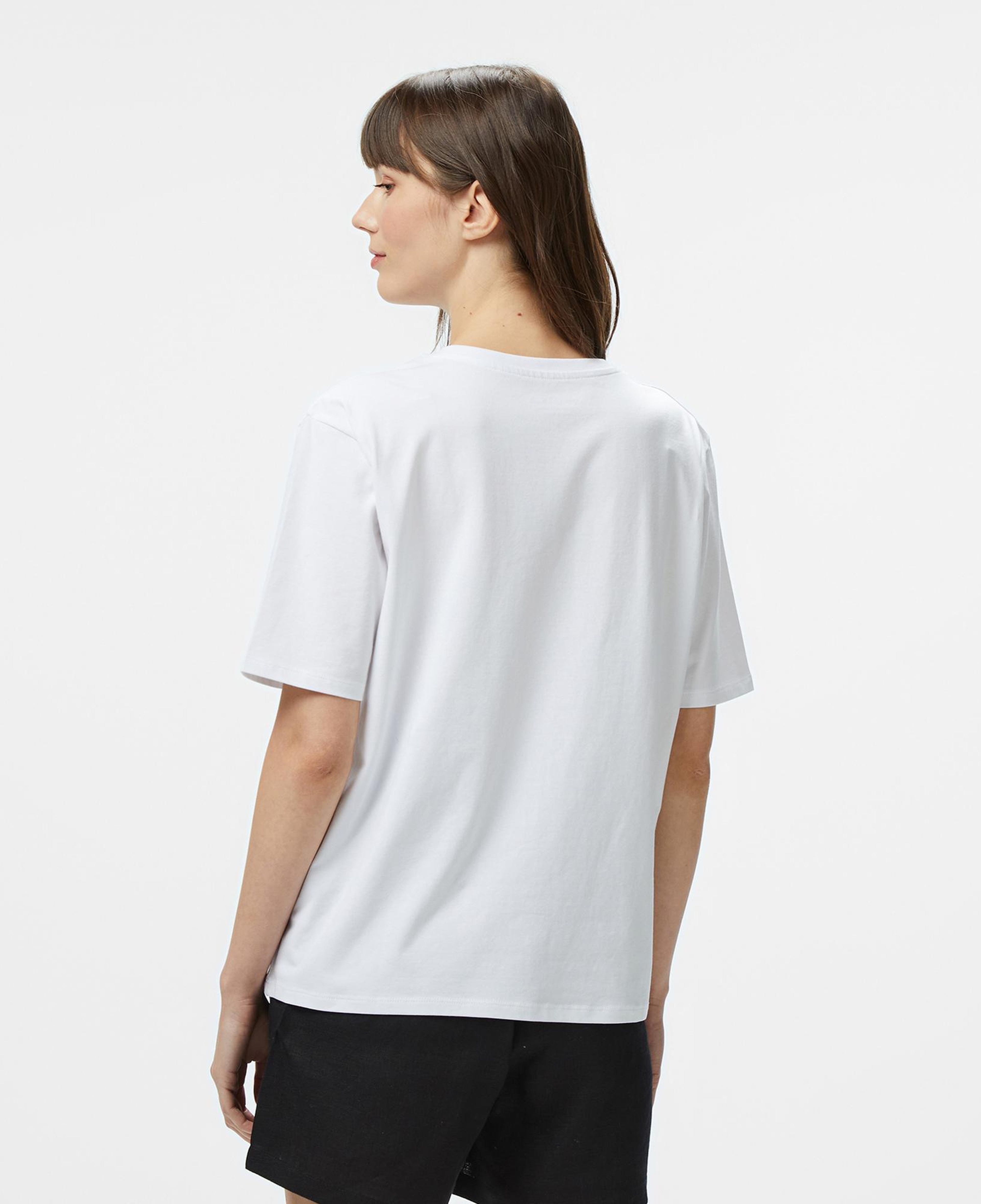 Nautica Kadın Beyaz Regular Fit Baskılı T-Shirt