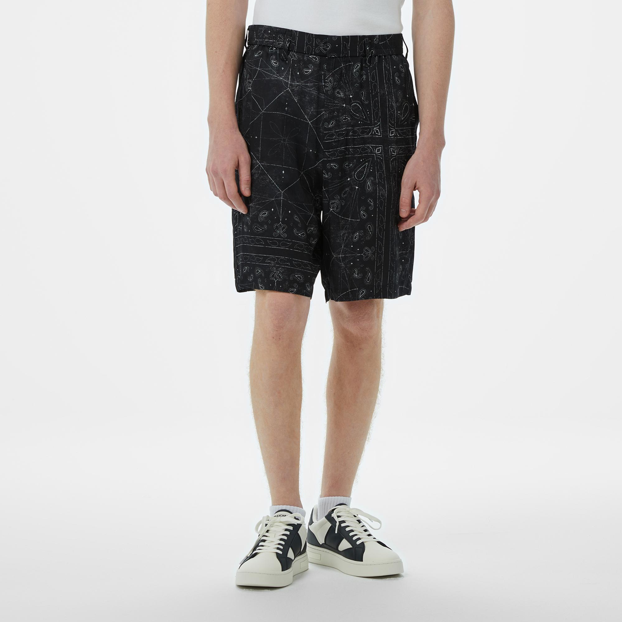 Armani Exchange Erkek Siyah Şort