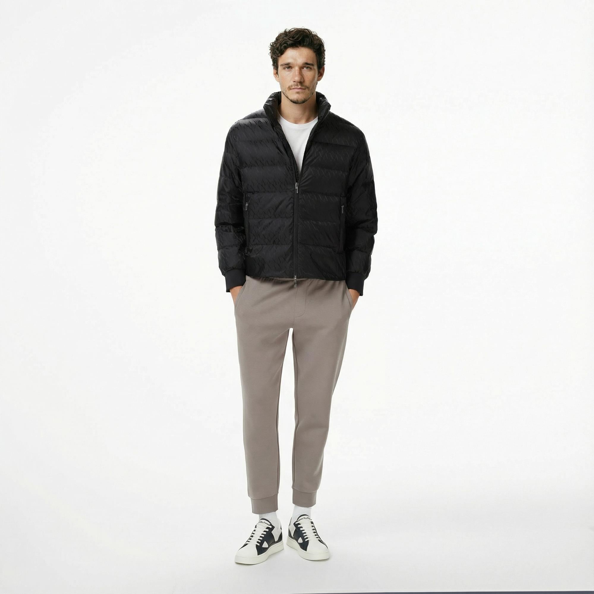 Armani Exchange Erkek Siyah Mont