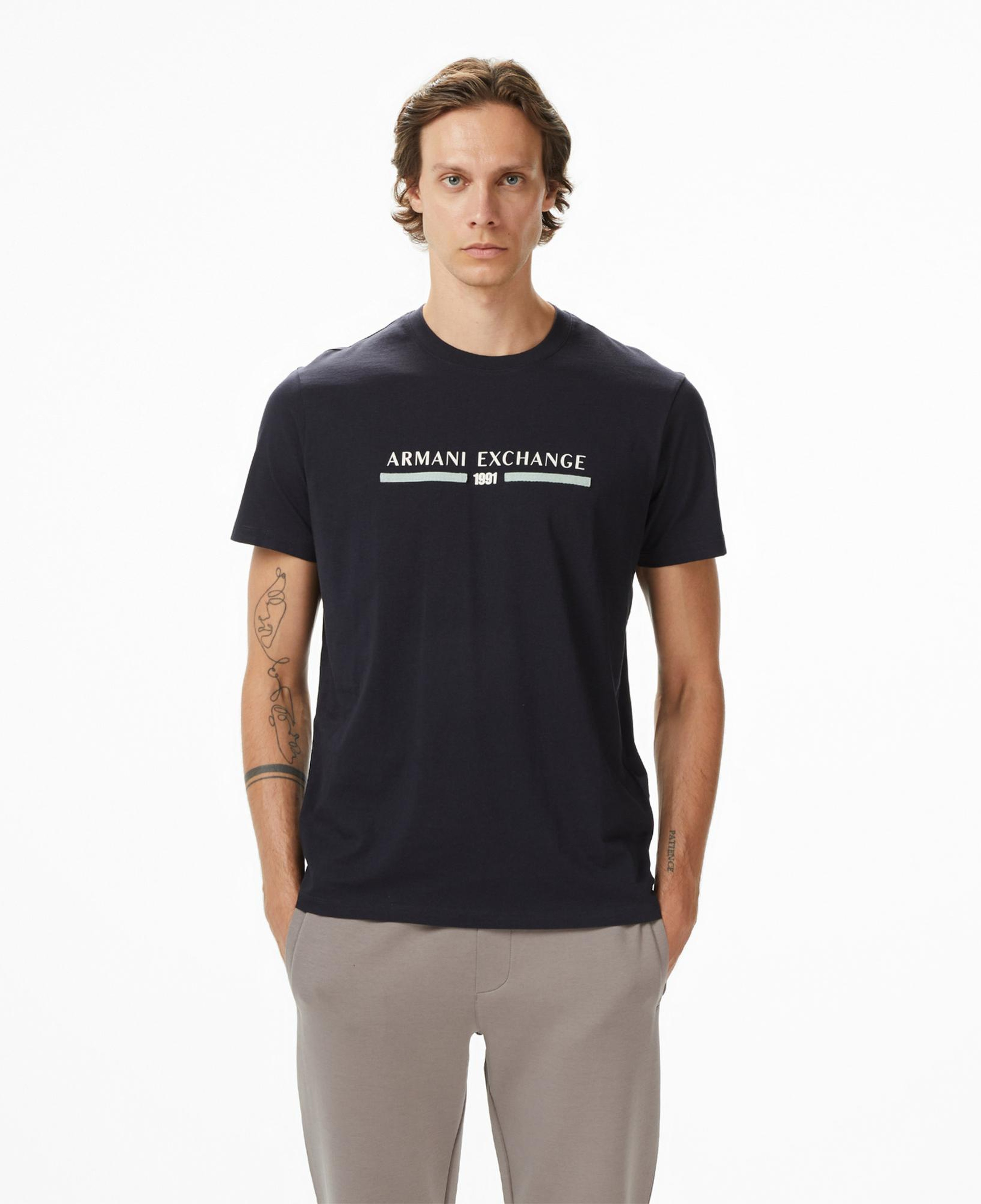 Armani Exchange Erkek Lacivert T-Shirt