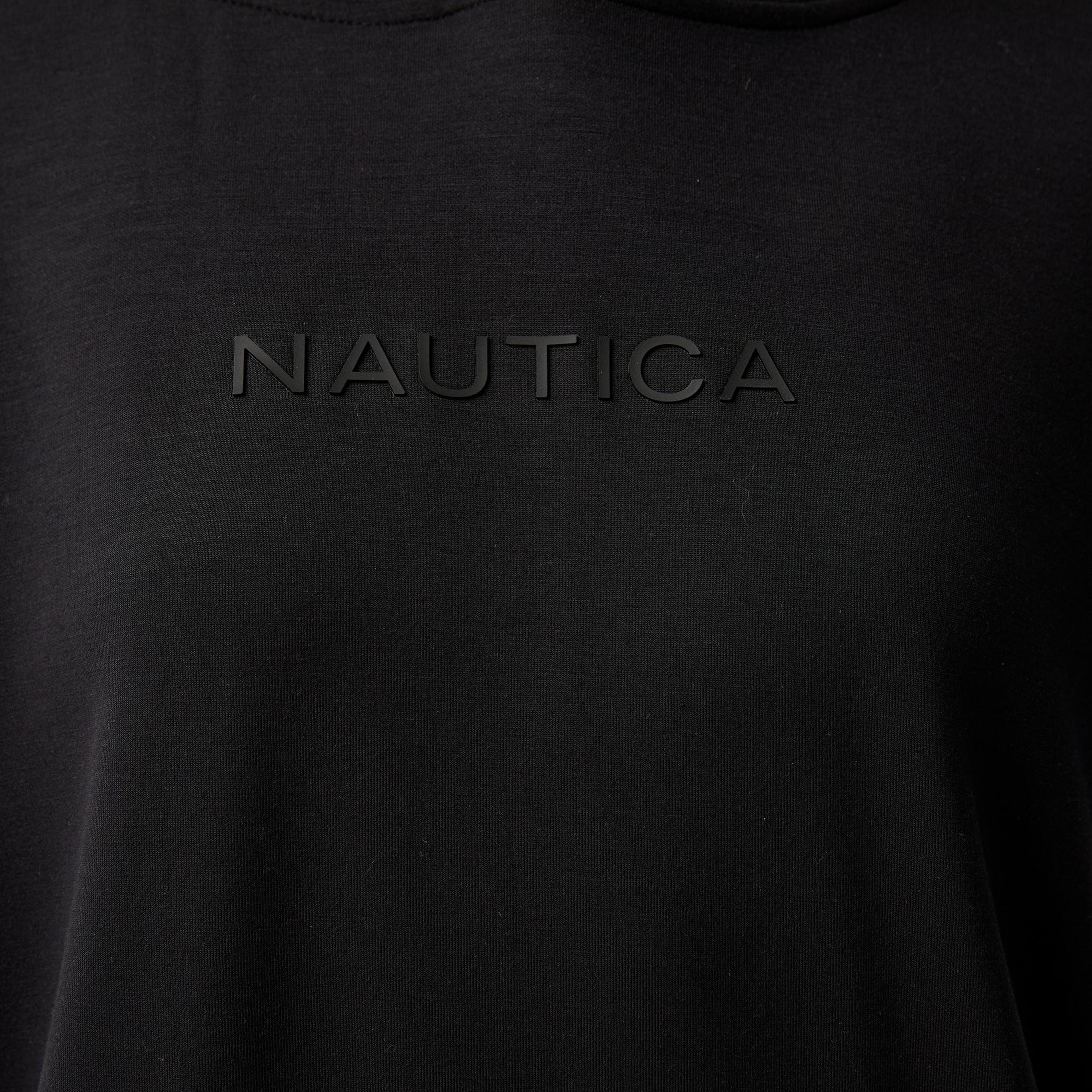 Nautica Kadın Siyah Relaxed Fit Kapüşonlu Sweatshirt