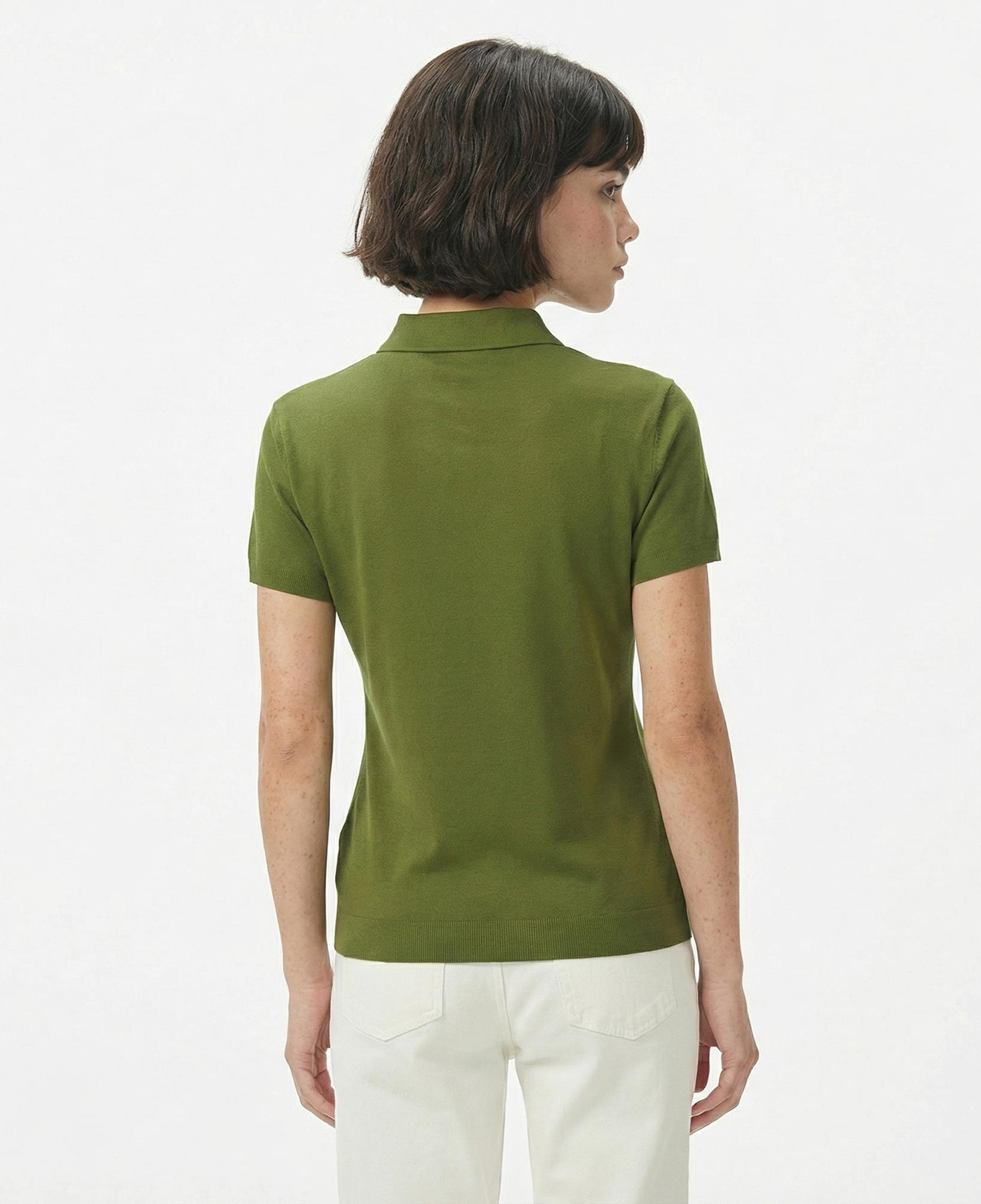 Nautica Kadın Yeşil Regular Fit Polo Yaka T-Shirt