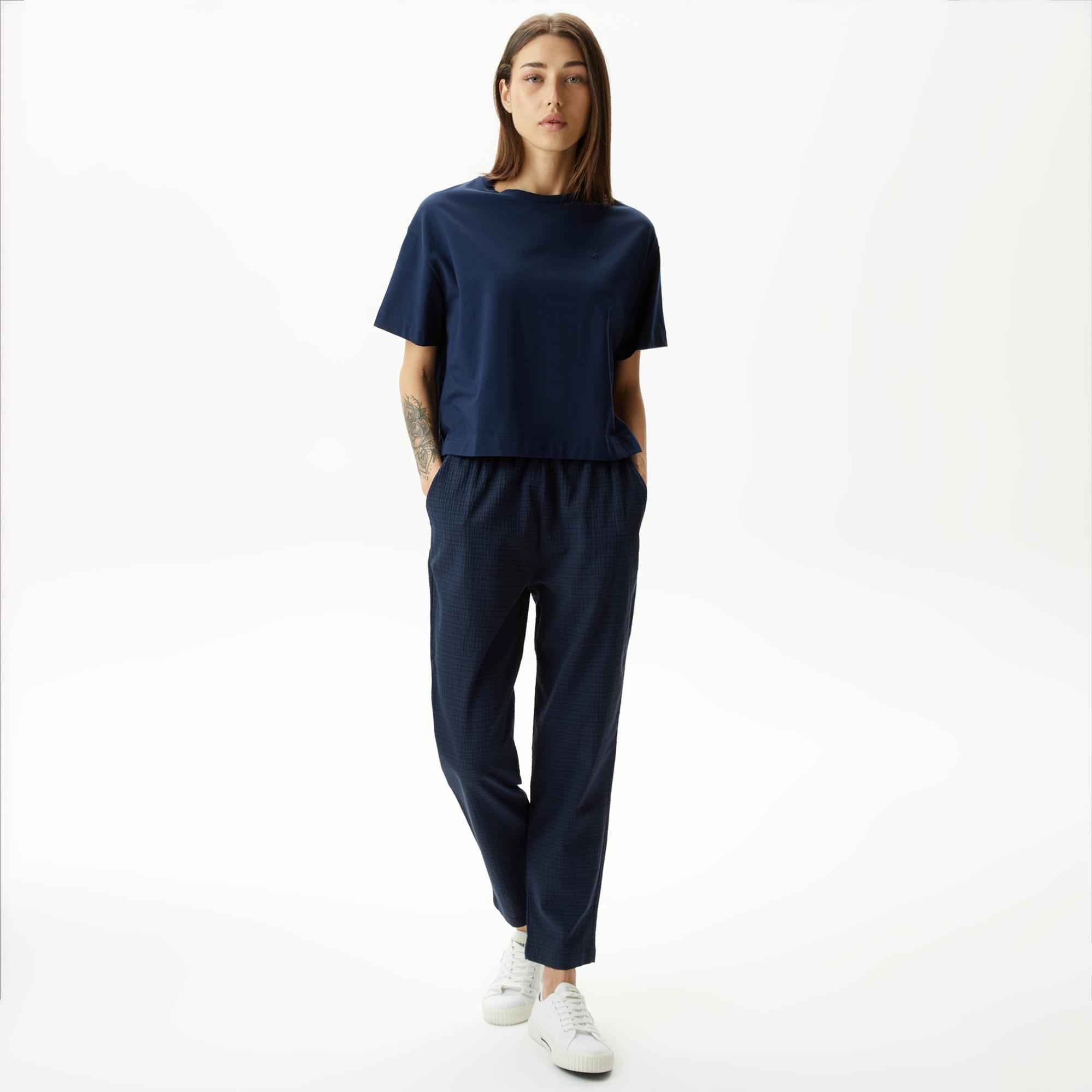 Nautica Kadın Lacivert Relaxed Fit Pantolon
