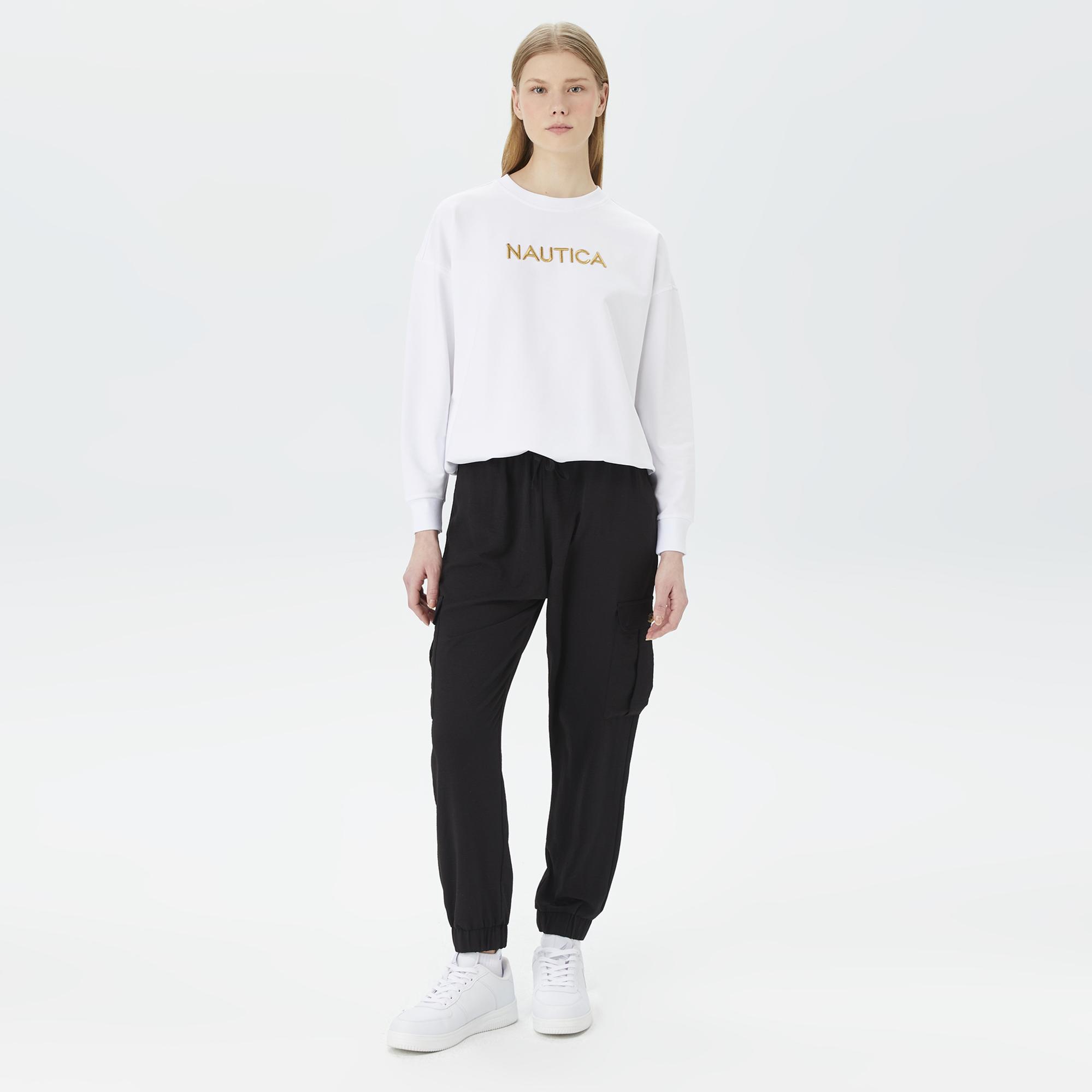 Nautica Kadın Siyah Relaxed Fit Pantolon