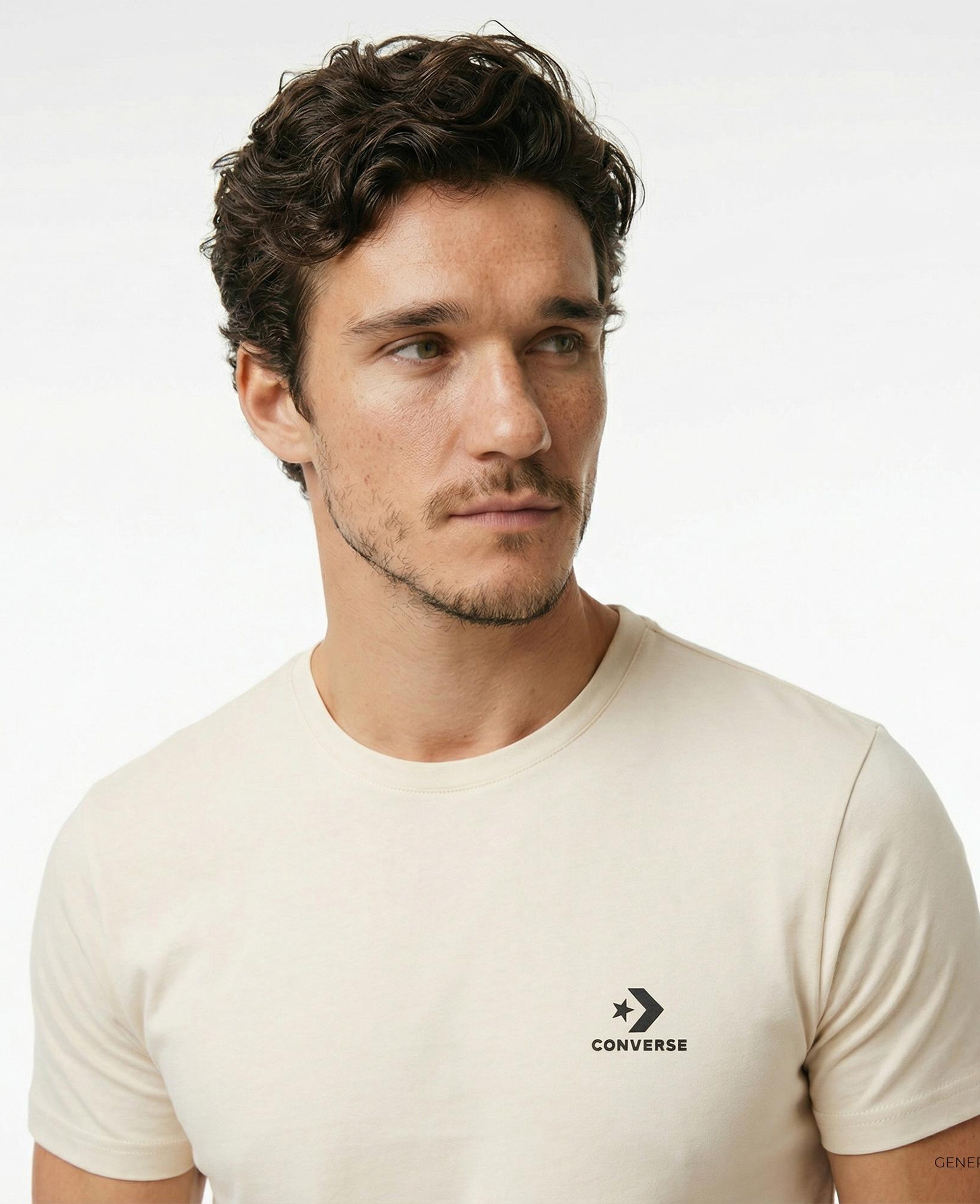 Converse Erkek Krem T-Shirt