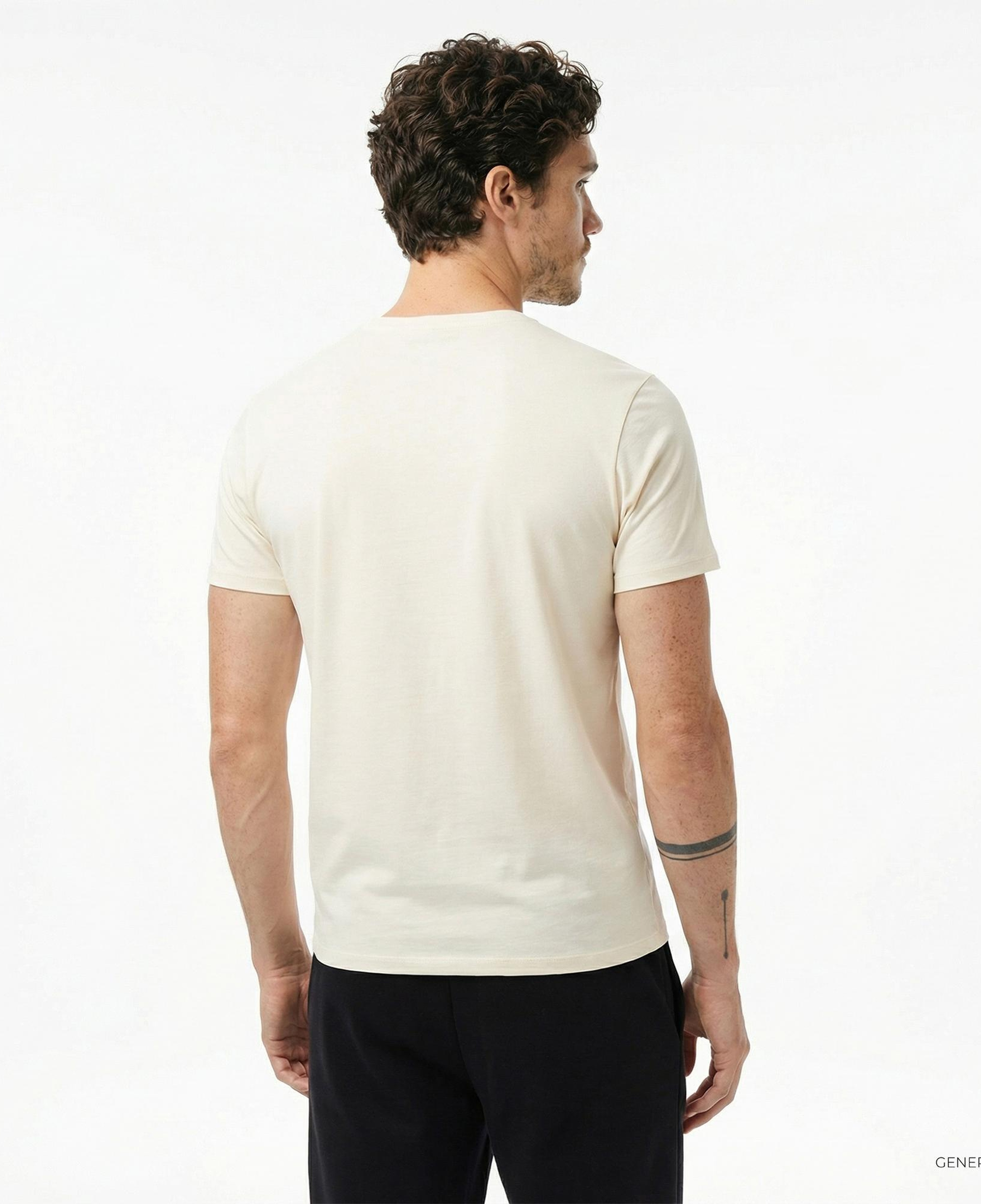 Converse Erkek Krem T-Shirt