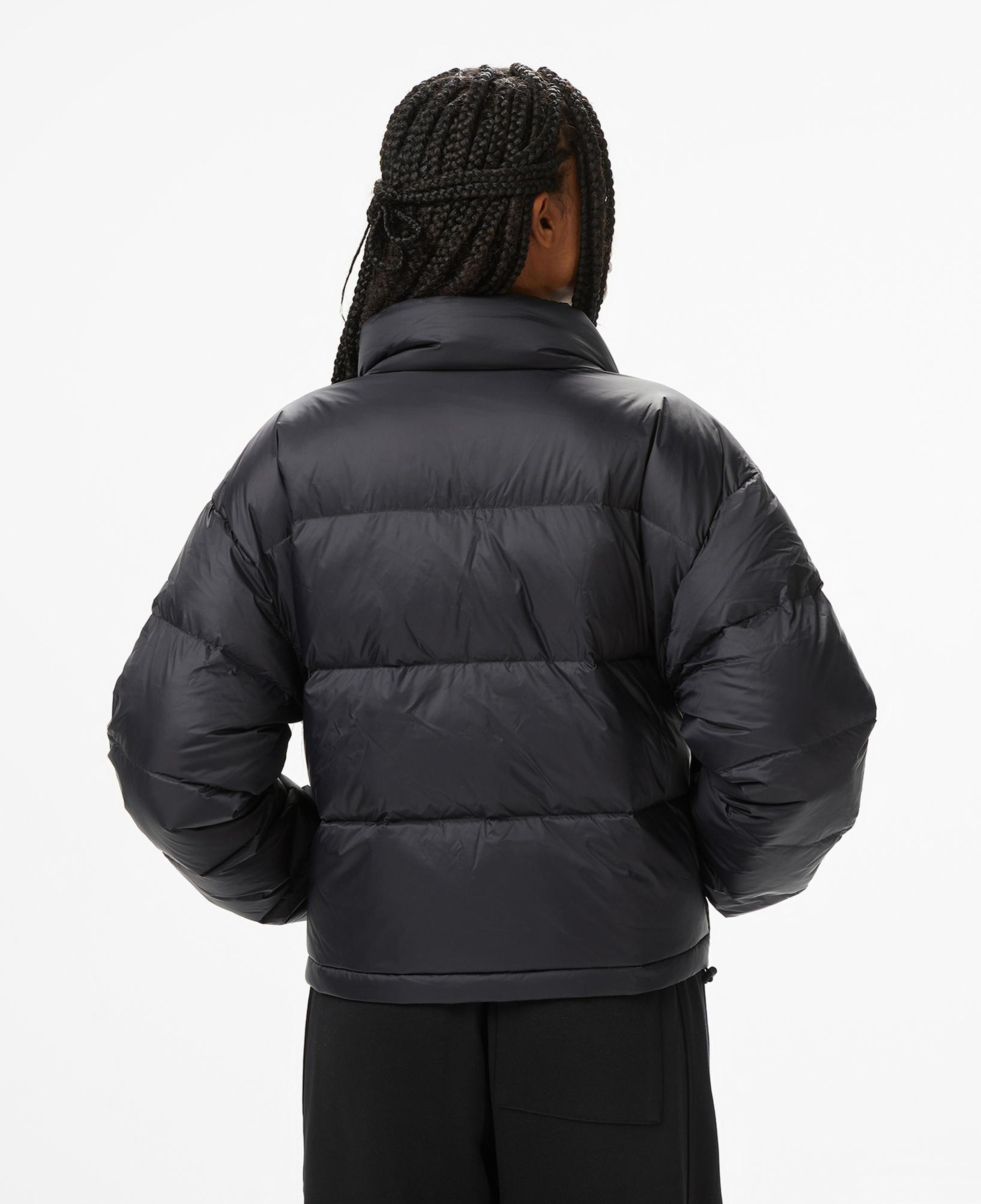 Calvin Klein Graphic Logo Puffer Kadın Siyah Mont