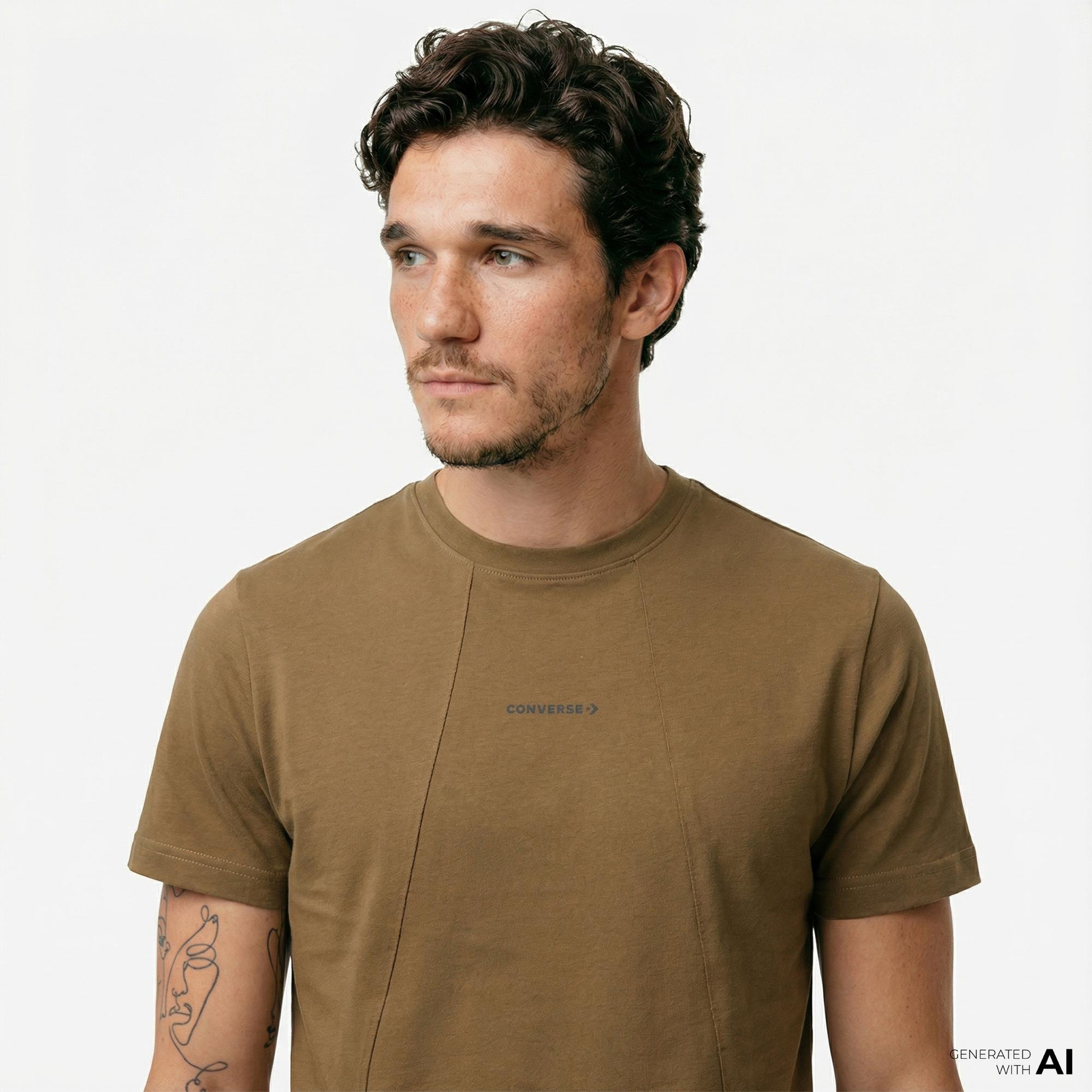 Converse Erkek Haki T-Shirt