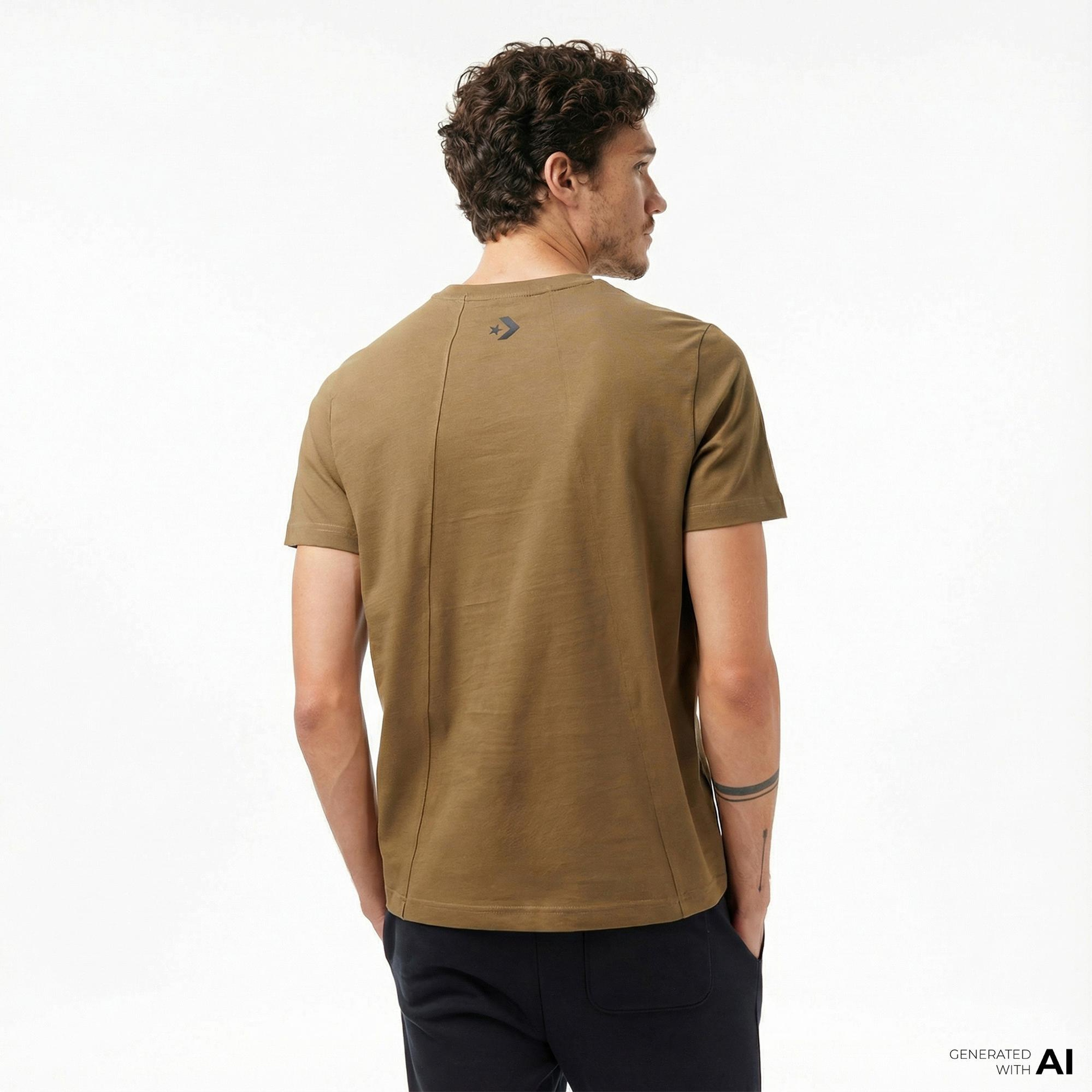 Converse Erkek Haki T-Shirt