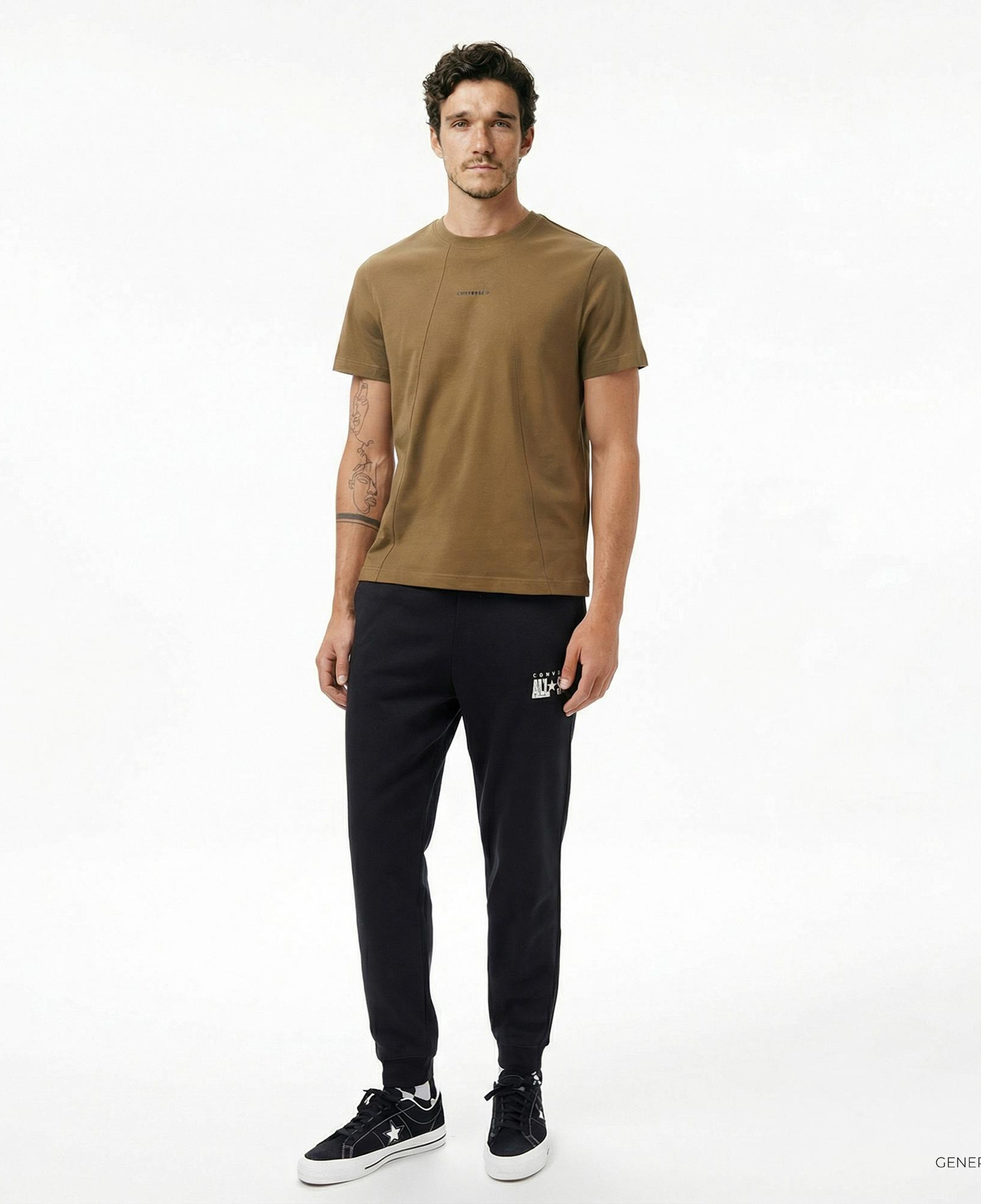 Converse Erkek Haki T-Shirt