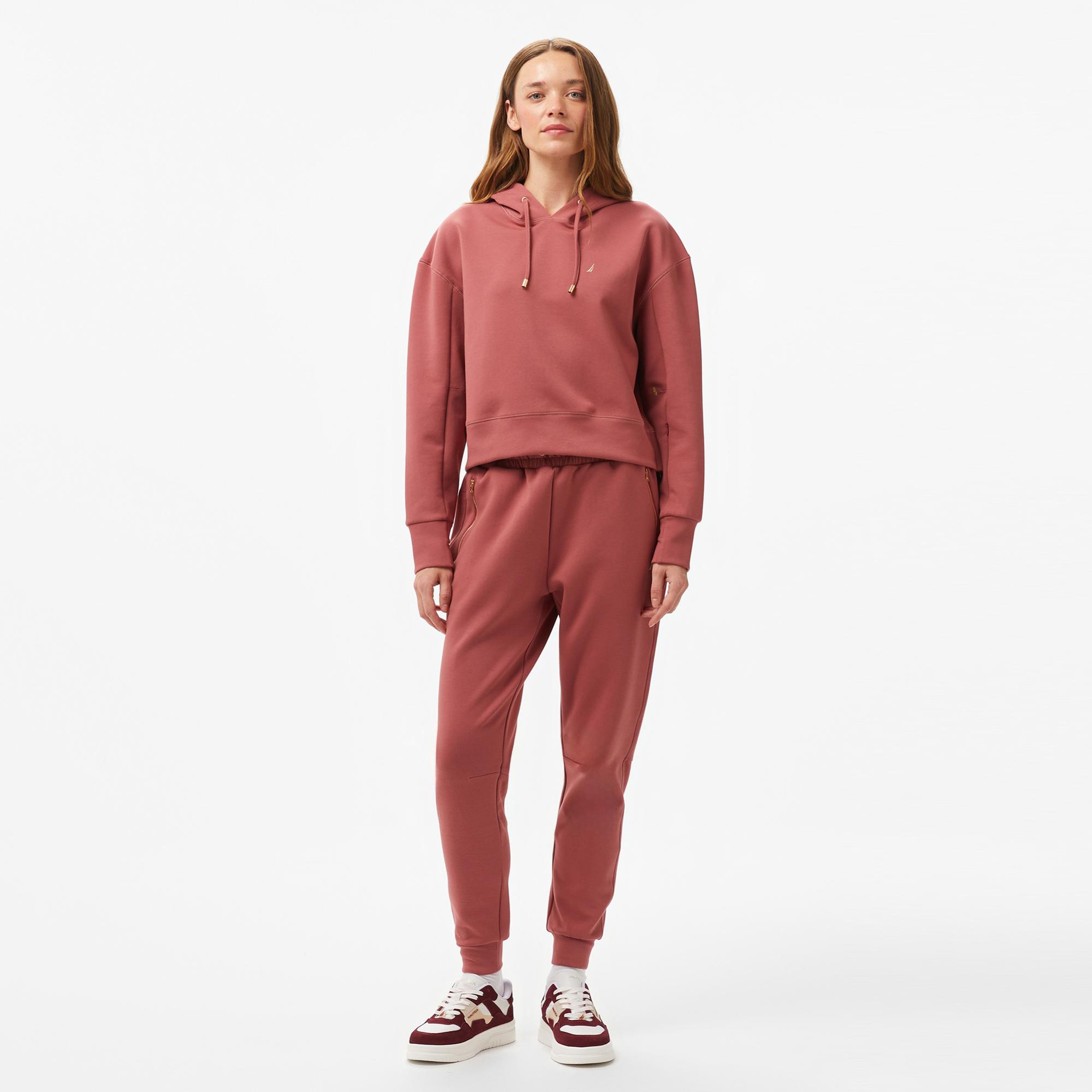 Nautica Kadın Pembe Regular Fit Hoodie