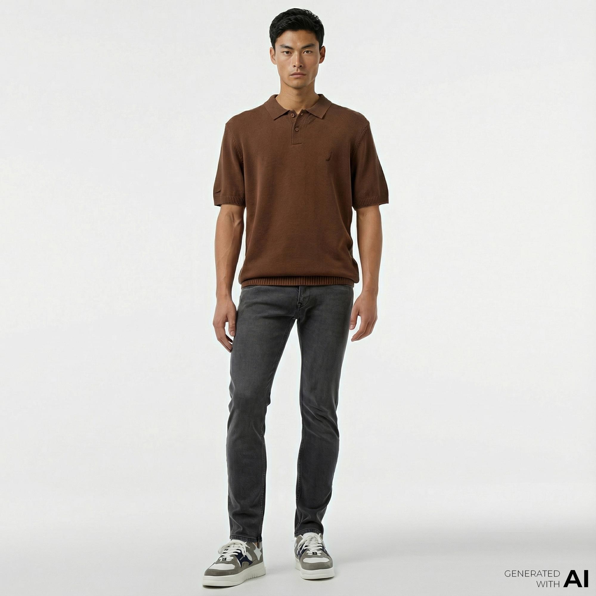 Nautica Erkek Gri Slim Fit Jean Pantolon